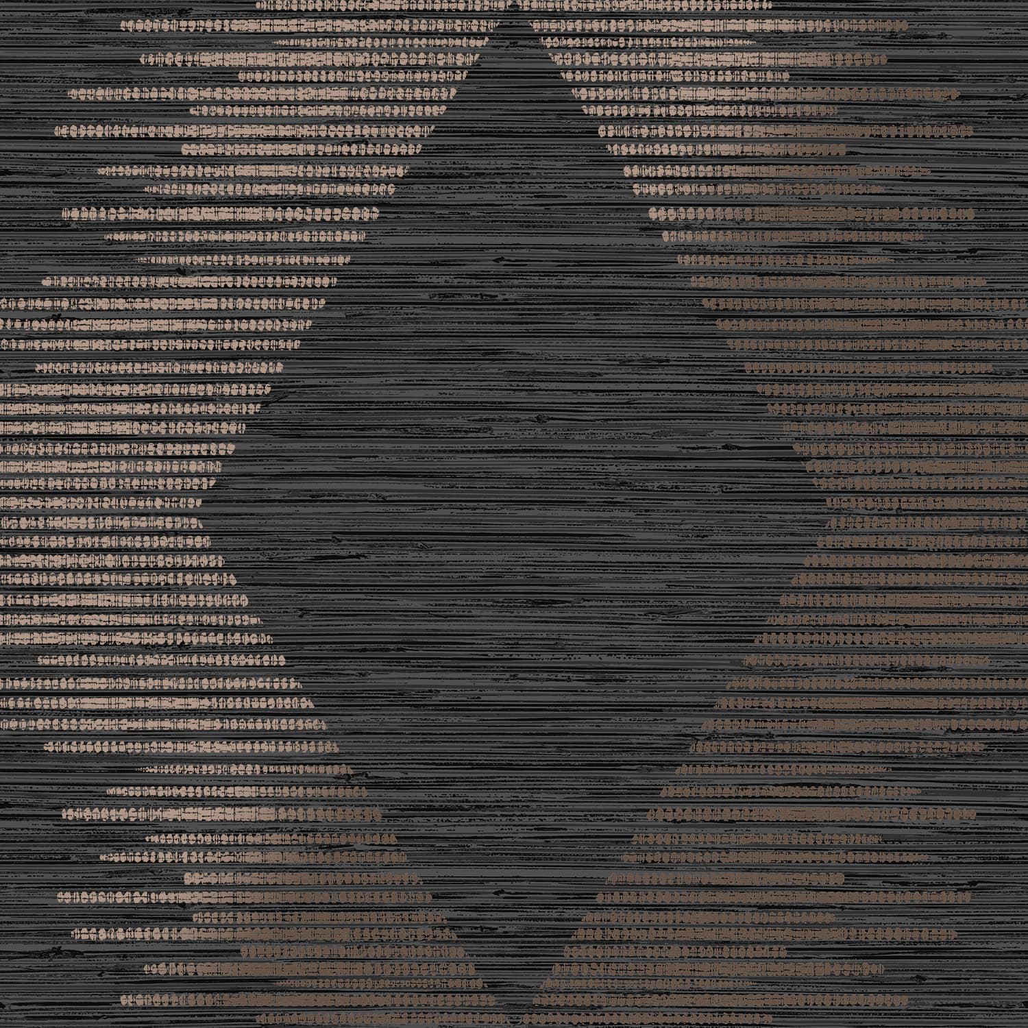 Serenity Geo Black And Rose Gold Wallpaper