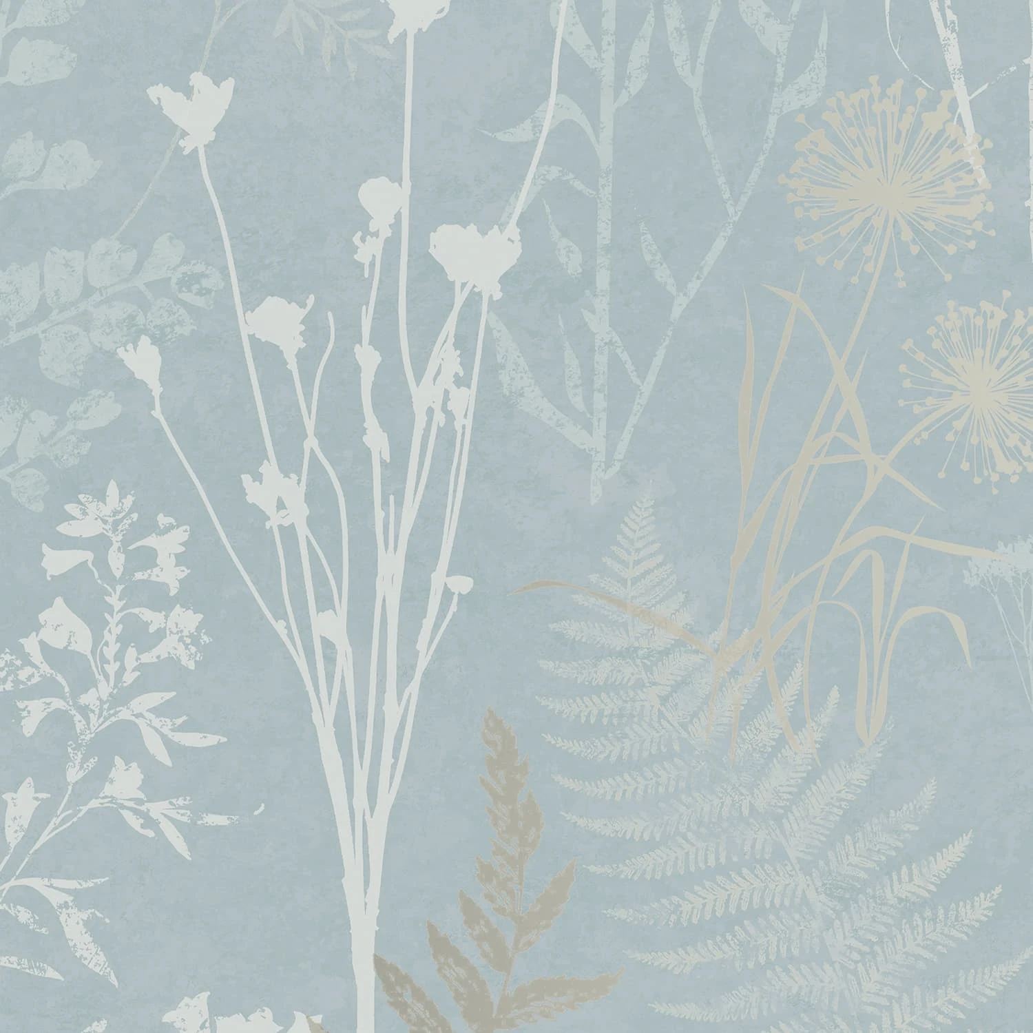 Organics Duck Egg Wallpaper