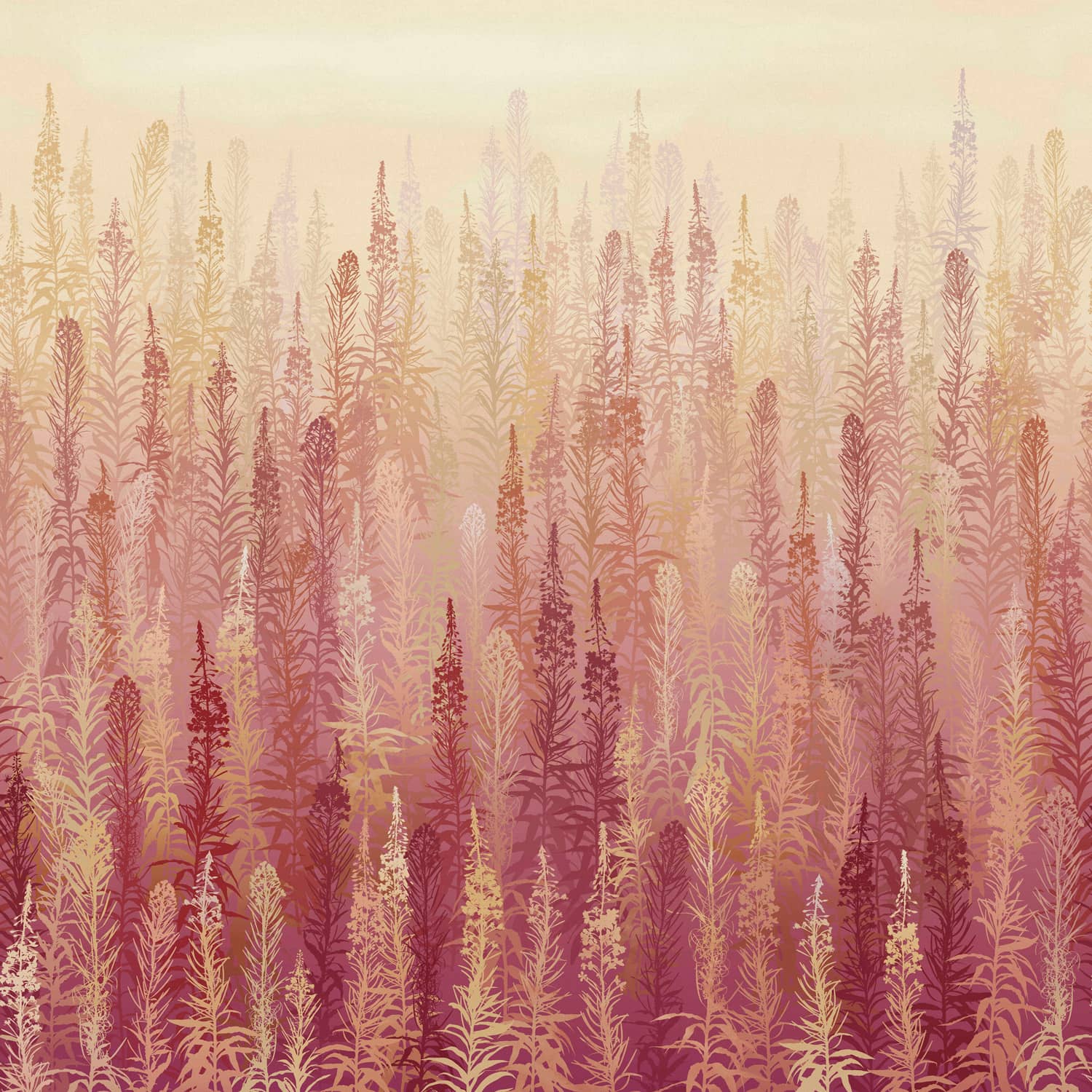 Willowherb Autumn Panel Mural