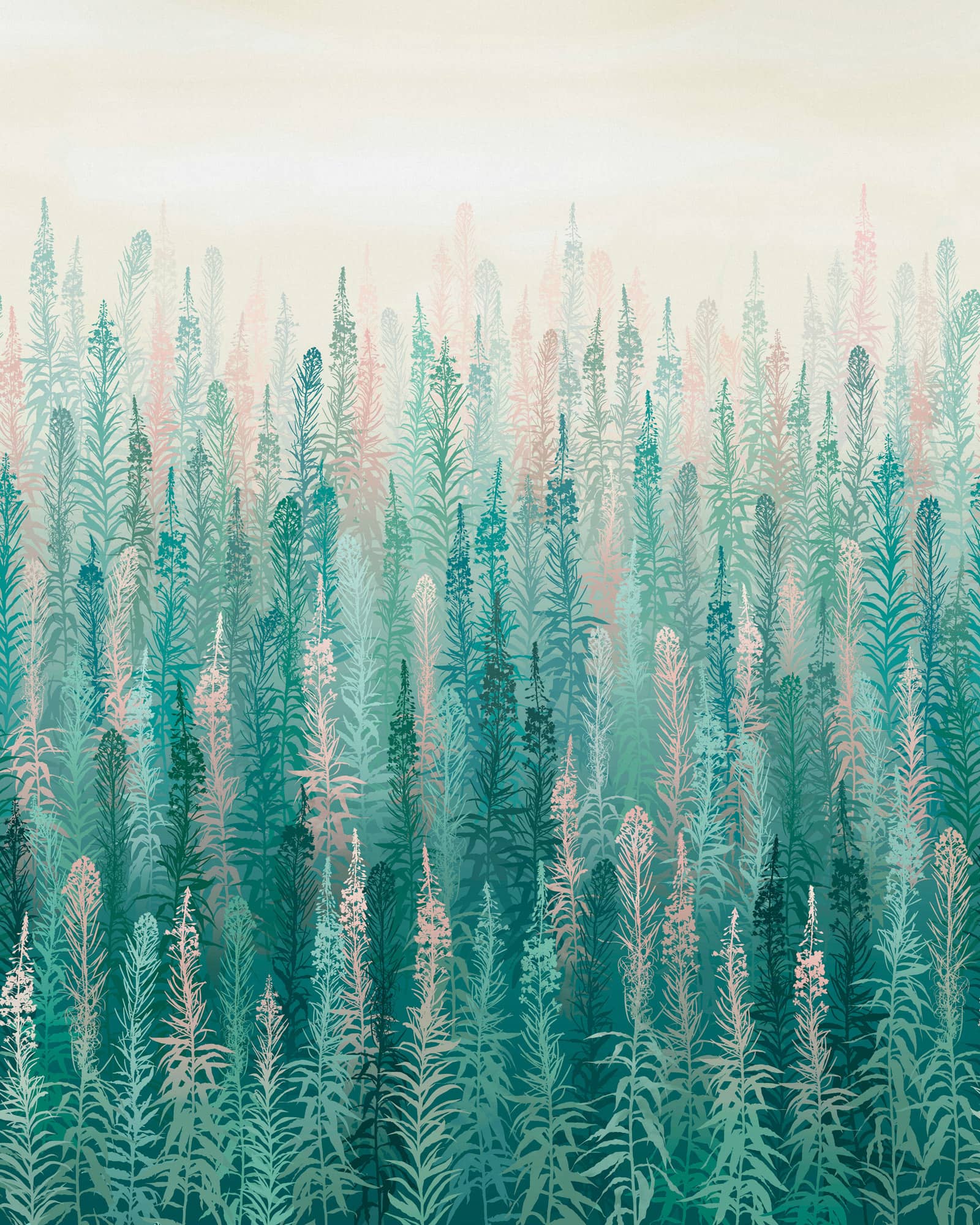 Willowherb Spring Panel Mural