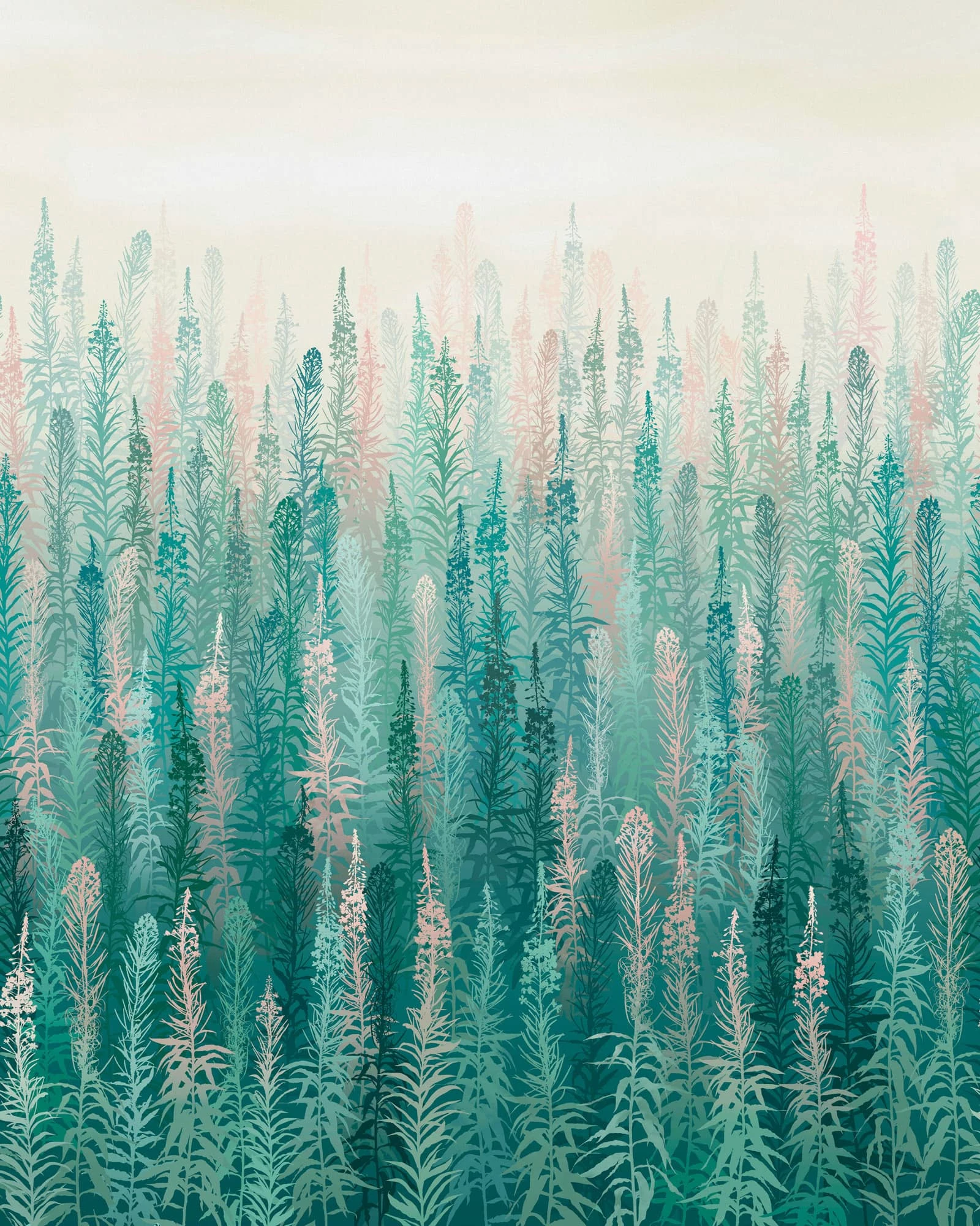 Willowherb Spring Panel Mural