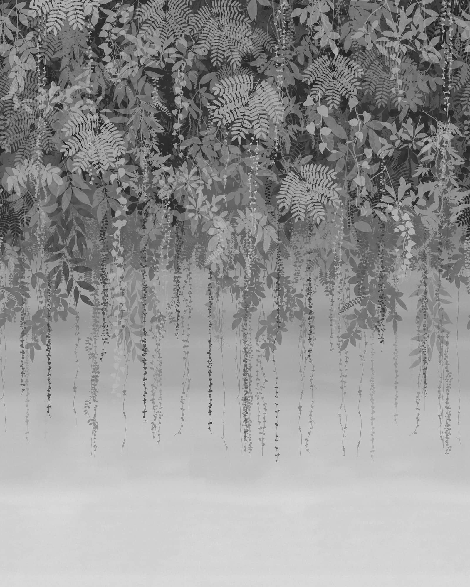 Enchanted Vale Charcoal Panel Mural