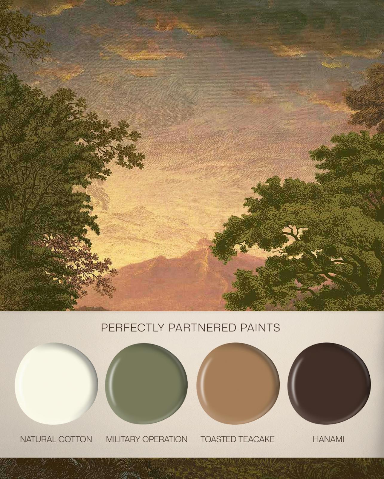 Sketch Forest Morning Bespoke Mural