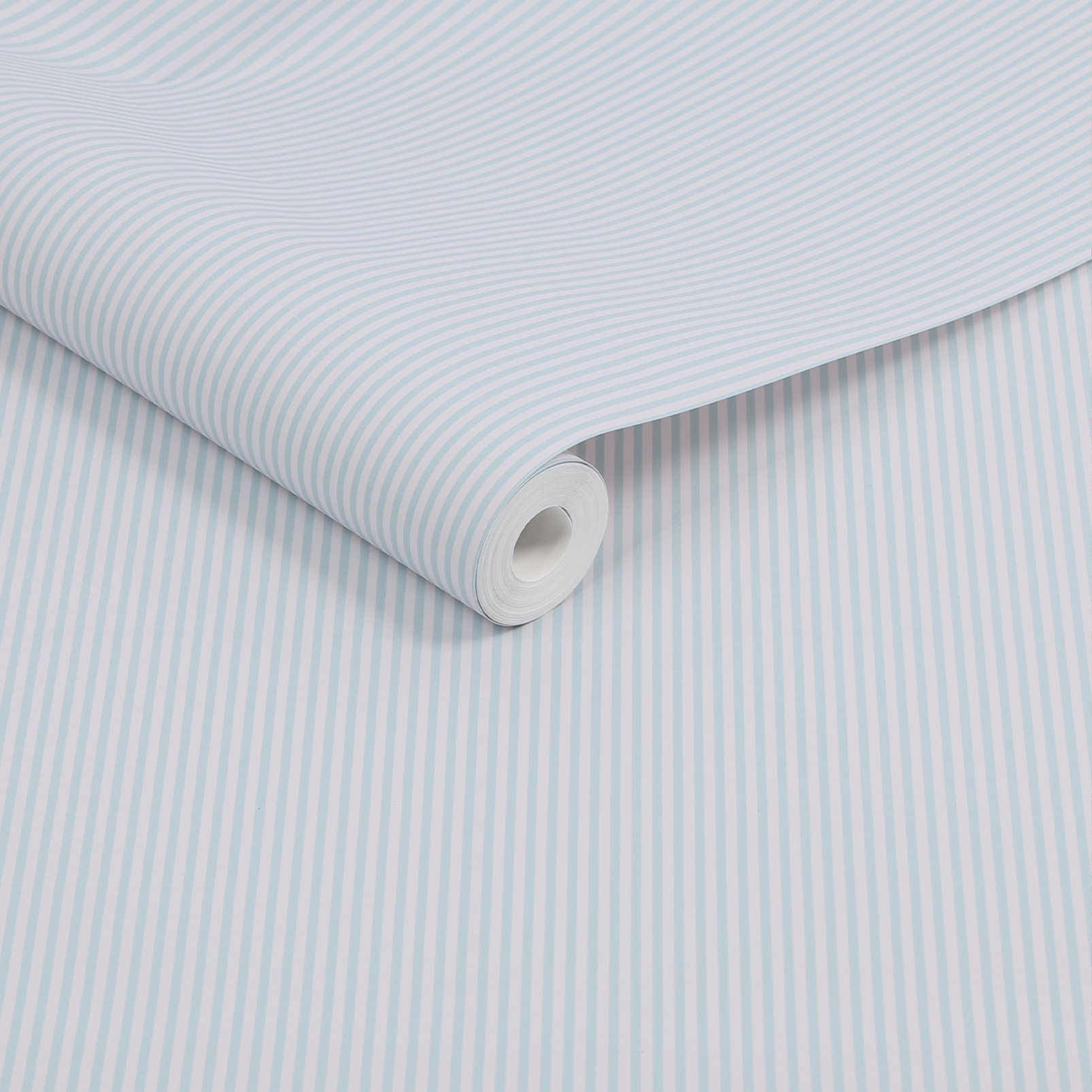 Joules Country Critters Ticking Stripe Blue Wallpaper