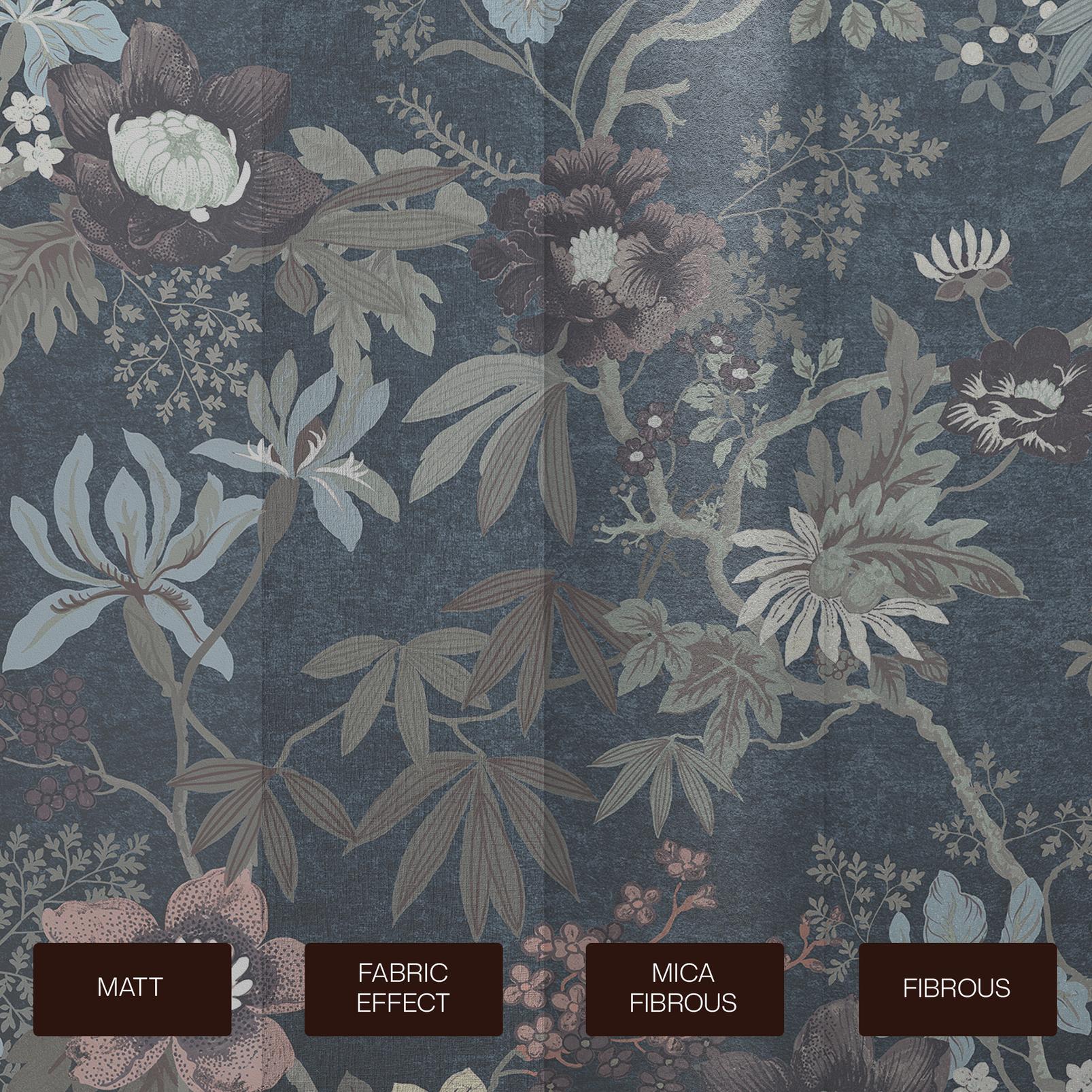 Kimono Teal Bespoke Mural
