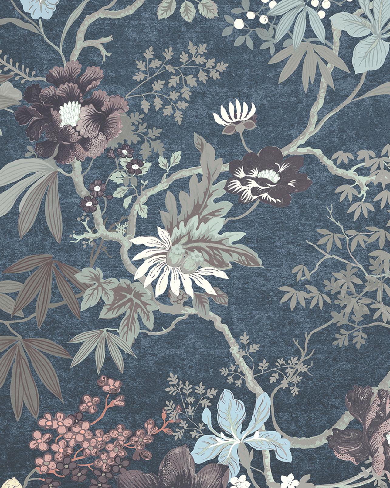 Kimono Teal Bespoke Mural