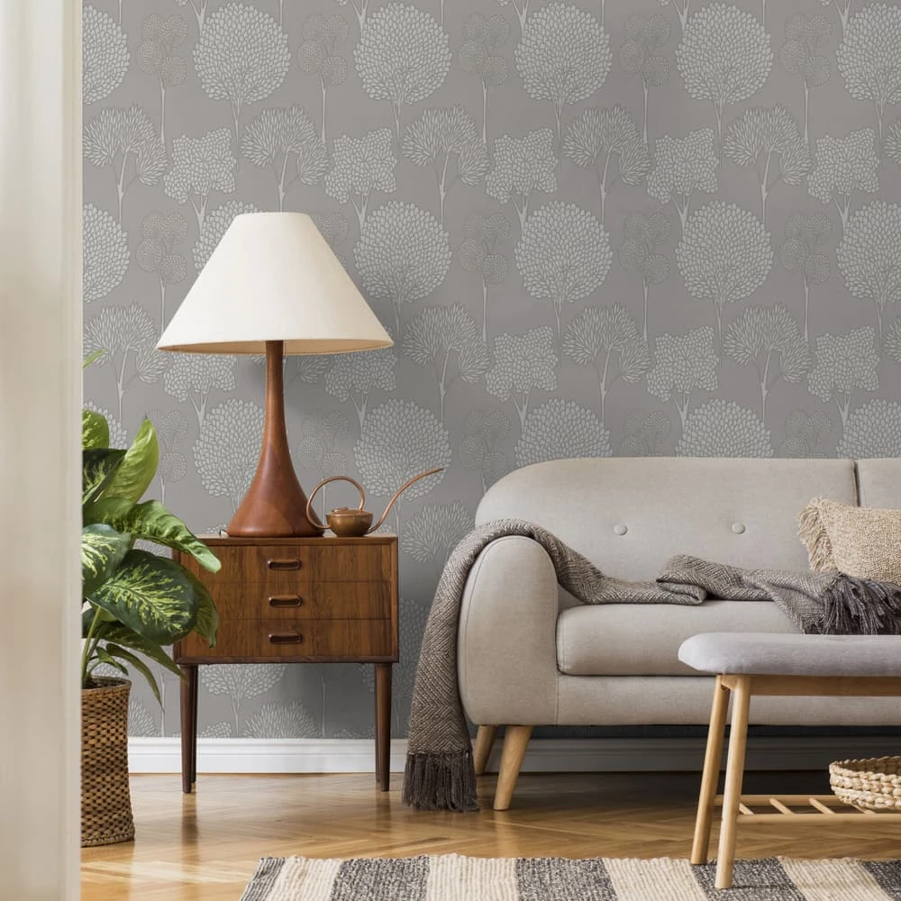 Transform Peel and Stick Serene Trees Self-Adhesive Wallpaper