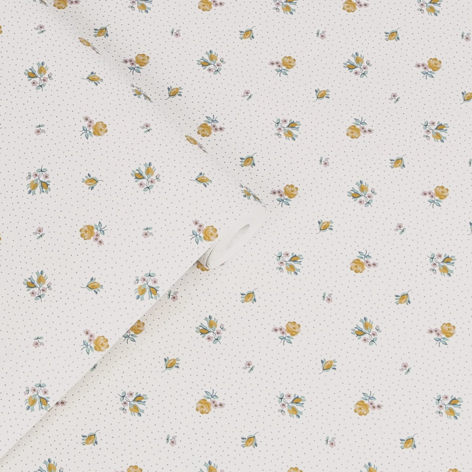 Laura Ashley Claudia’s Friend Pale Ochre Yellow Wallpaper