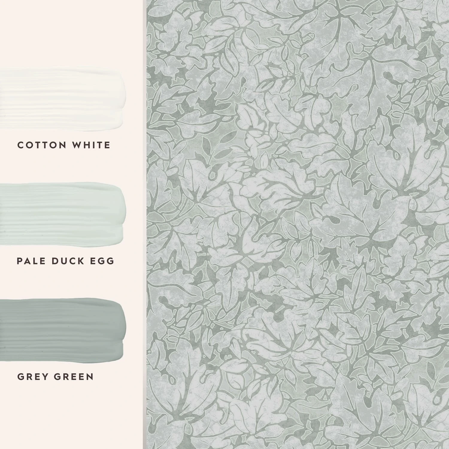 Laura Ashley Corrina Leaf Mineral Green Wallpaper
