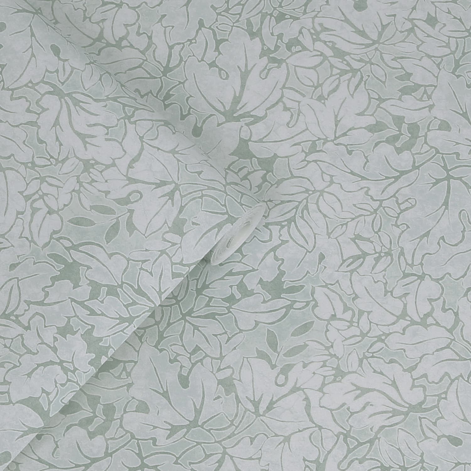 Laura Ashley Corrina Leaf Mineral Green Wallpaper