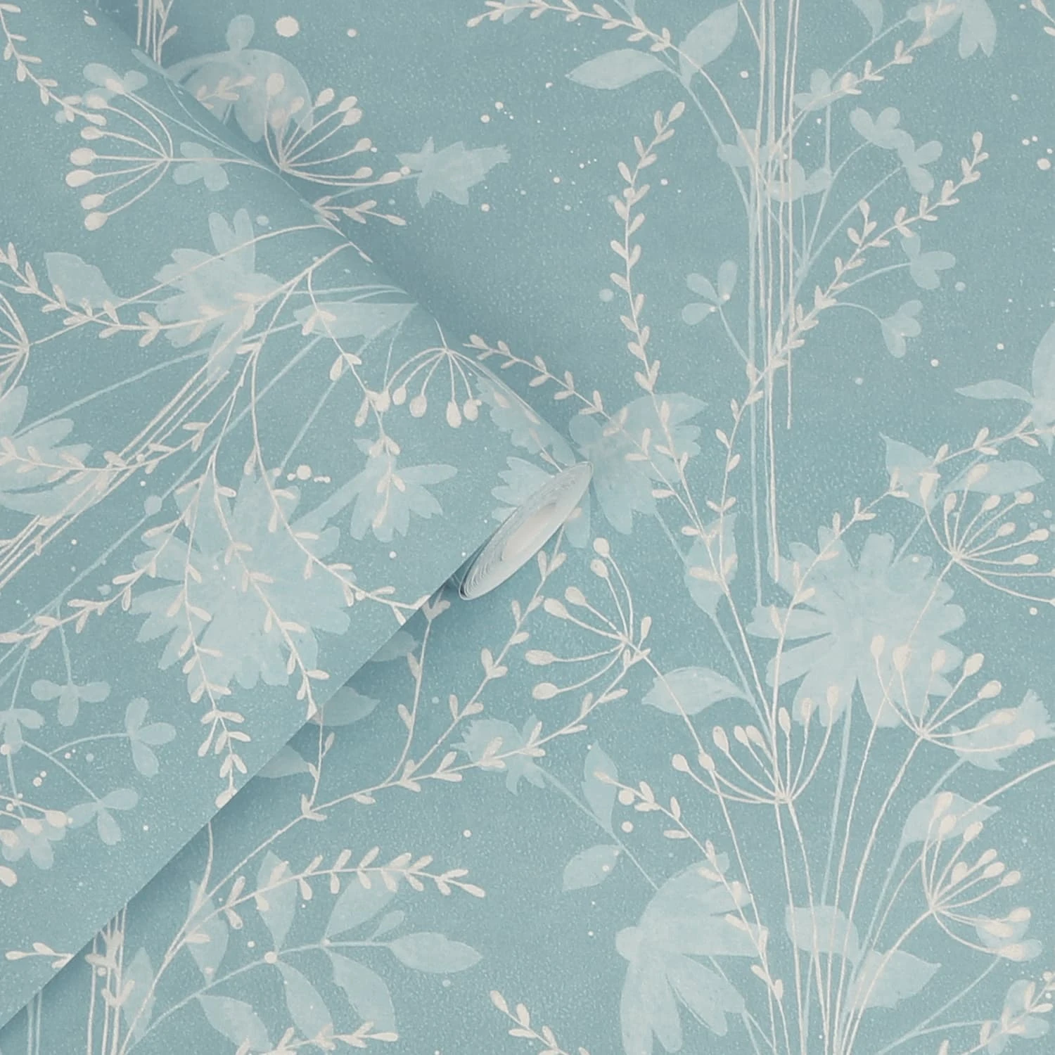 Laura Ashley Fennelton Pale Newport Blue Wallpaper