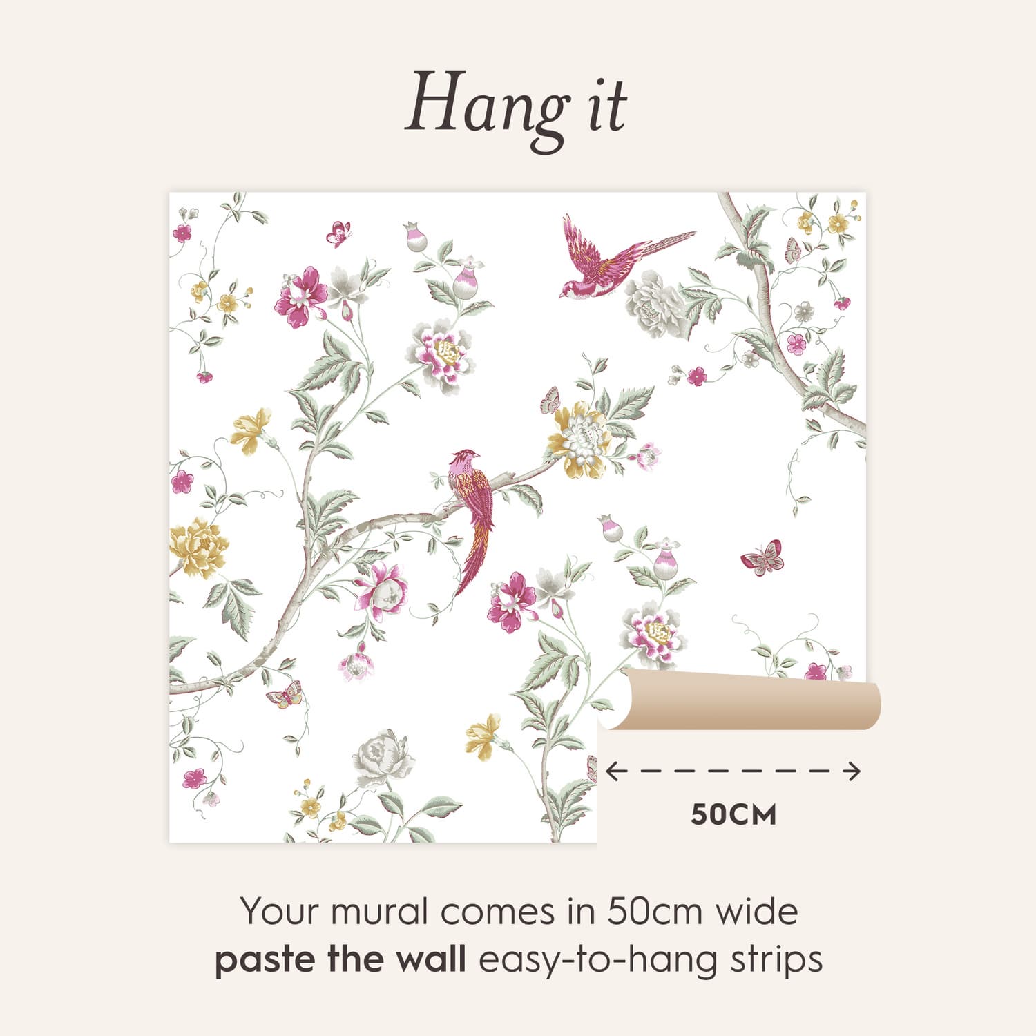 Laura Ashley Summer Palace Peony Bespoke Mural