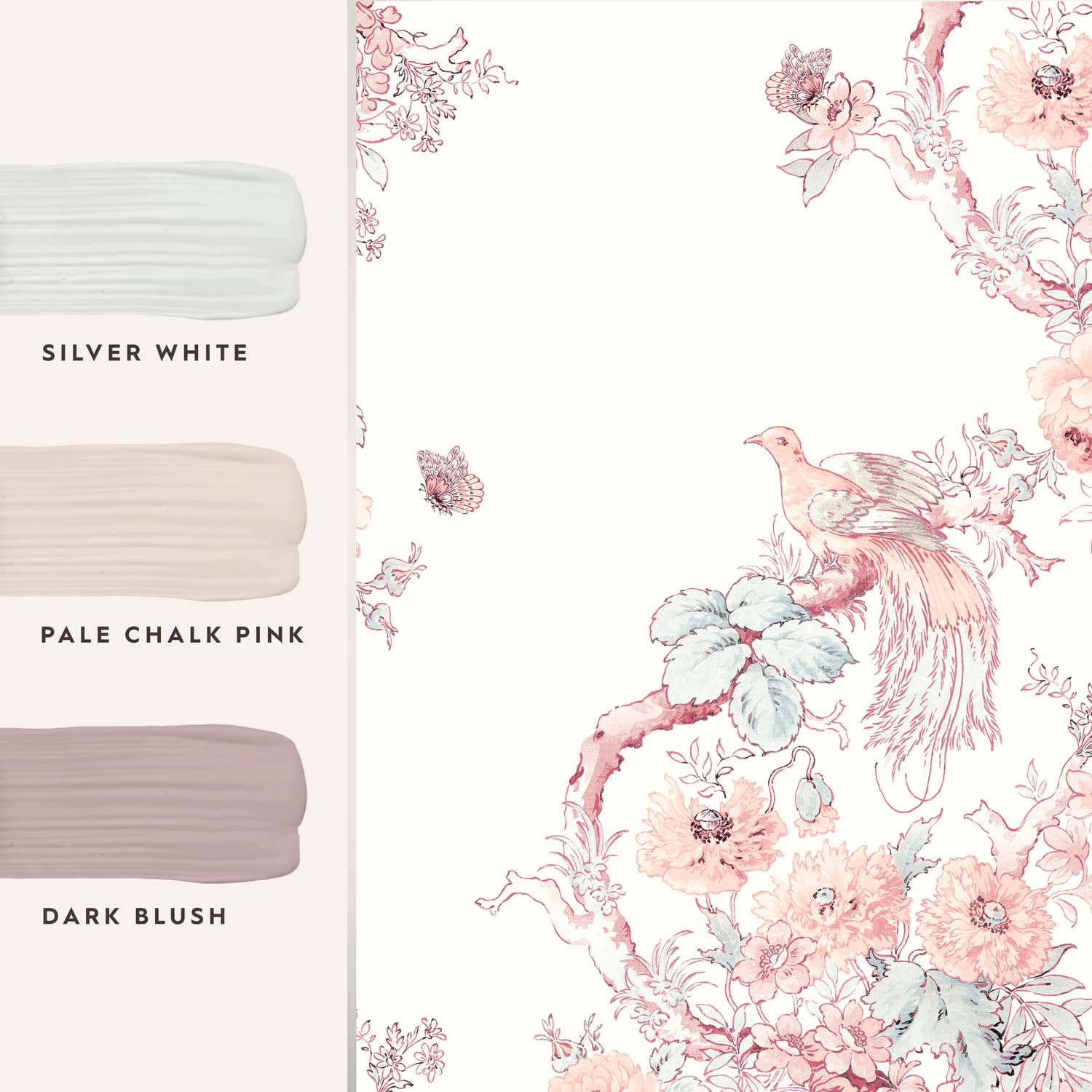 Laura Ashley Birtle Blush Bespoke Mural