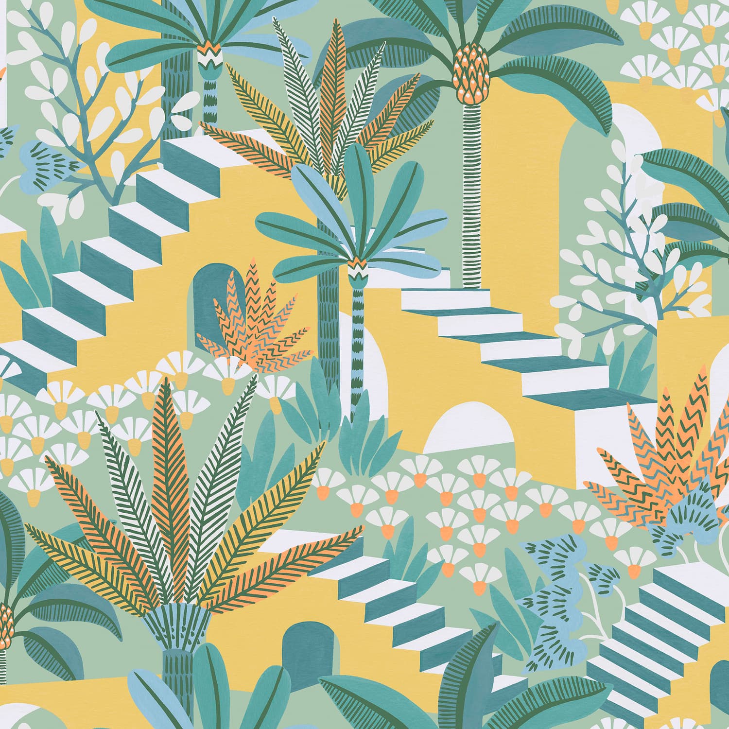 Vacay Citron Wallpaper