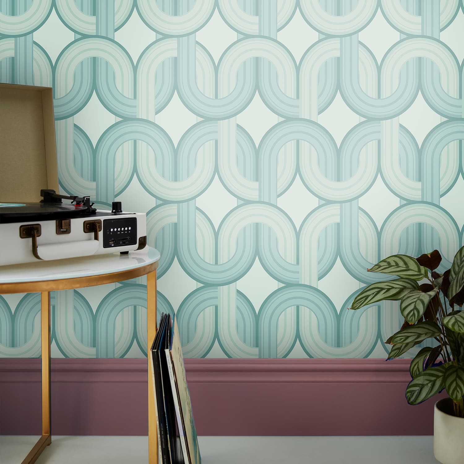 In the Loop Blue Horizon Wallpaper