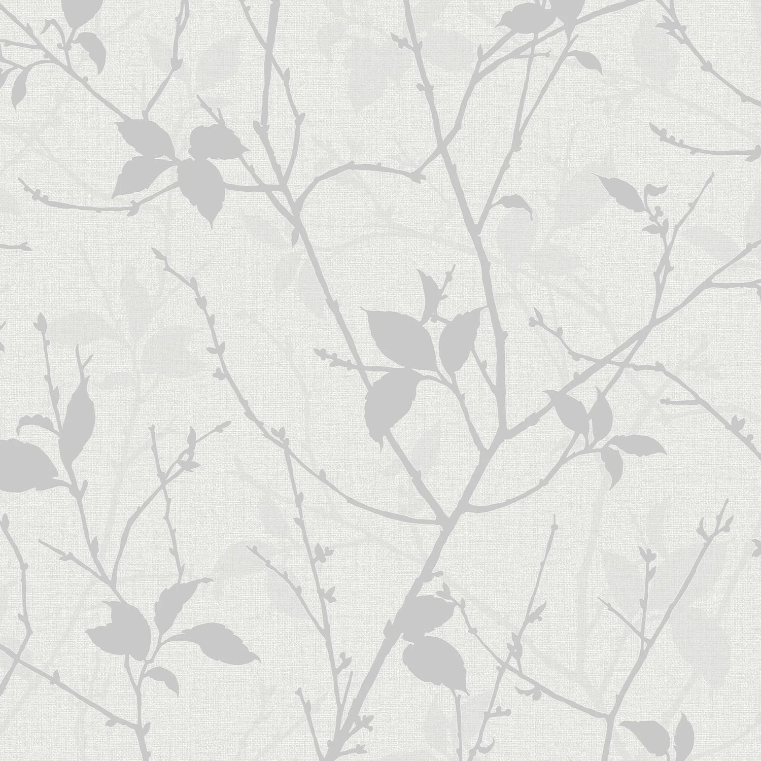 Belle White and Silver Wallpaper