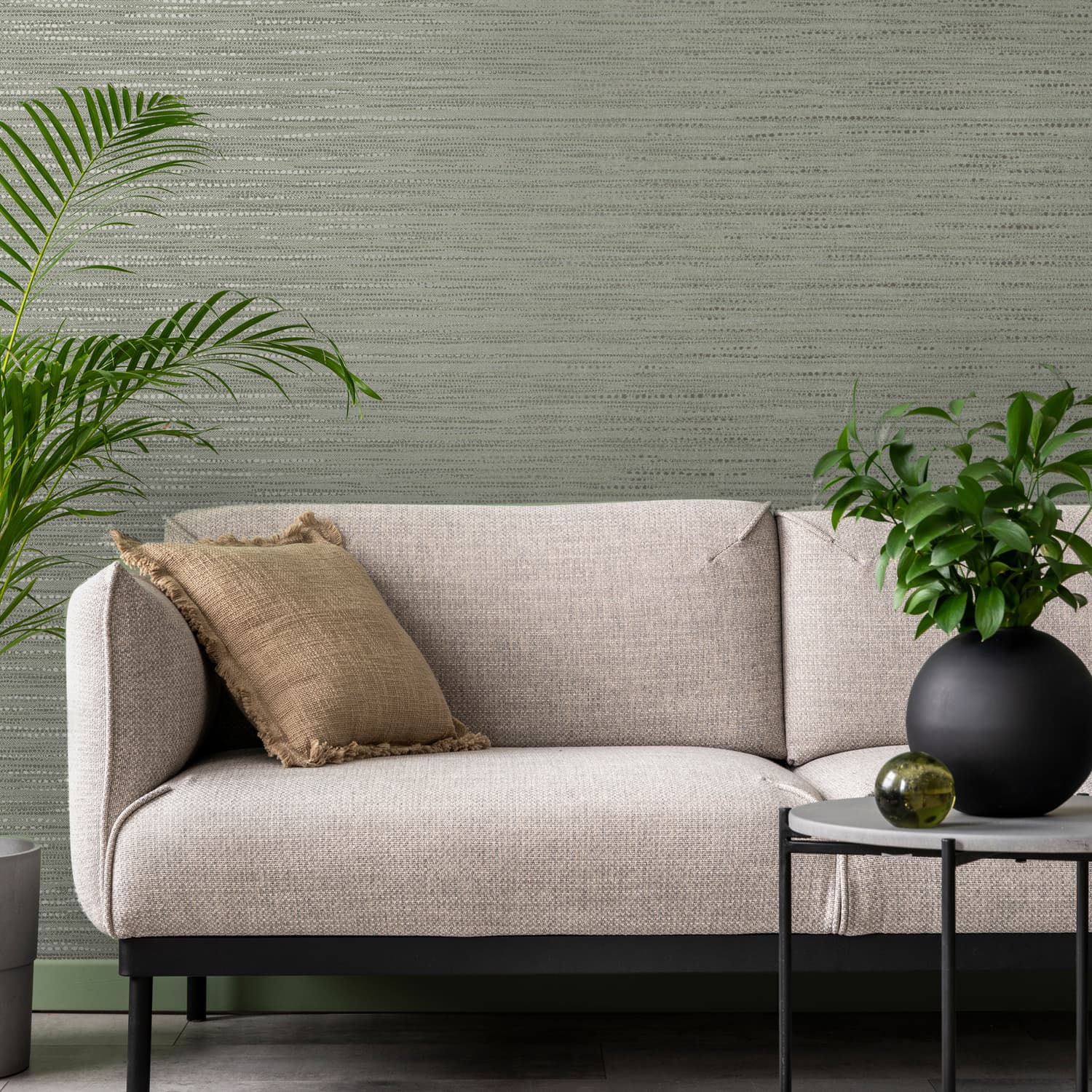 Chunky Weave Sage Wallpaper