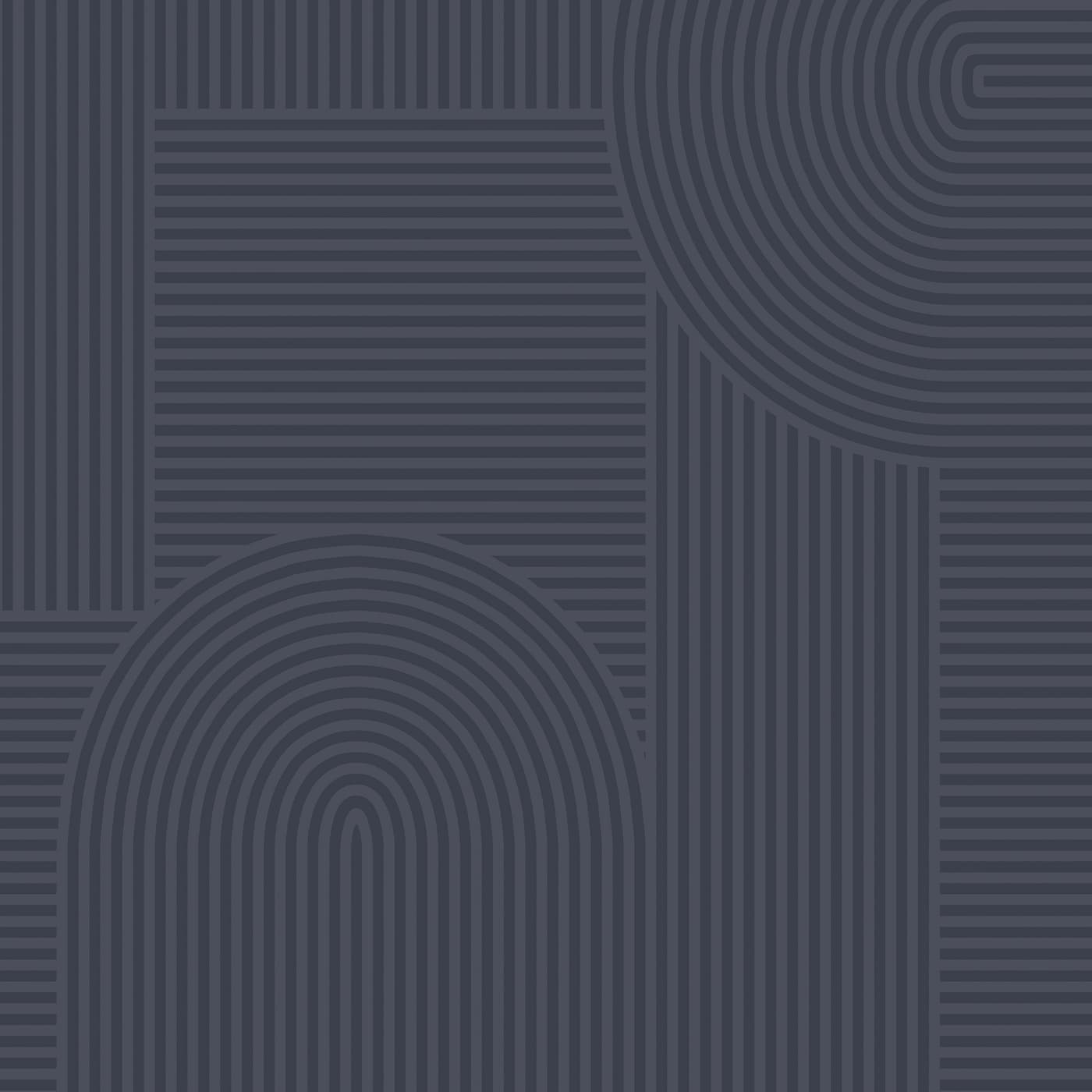 Mindful Living Navy Wallpaper