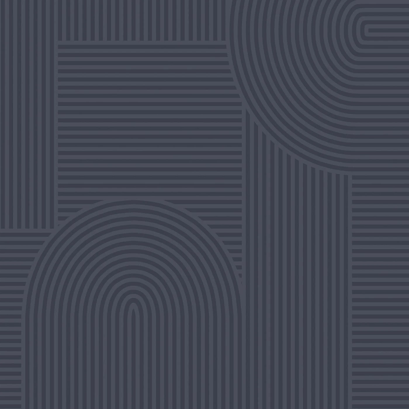 Mindful Living Navy Wallpaper