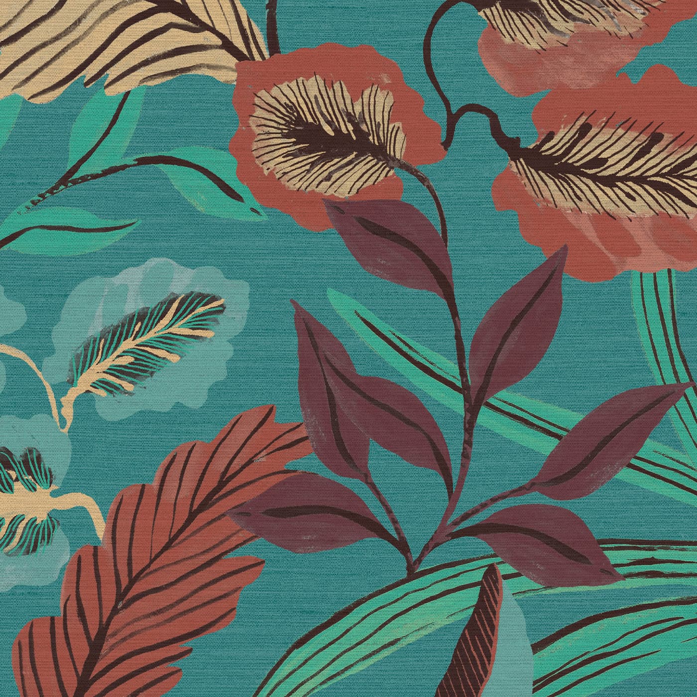 Paradise Arts Blue Wallpaper