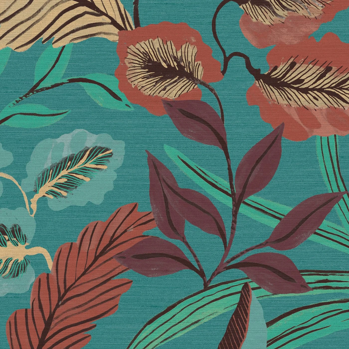 Paradise Arts Blue Wallpaper