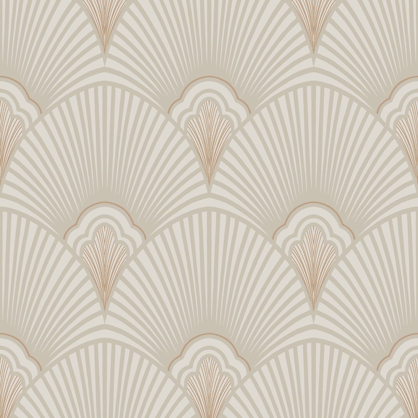 Art Deco Neutral Wallpaper