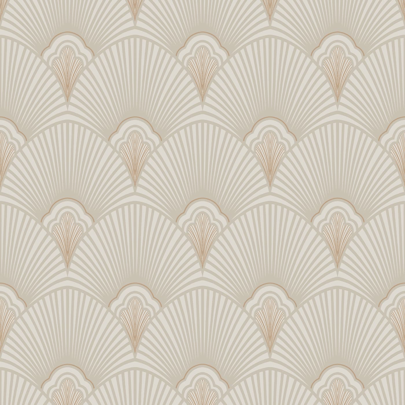 Art Deco Neutral Wallpaper