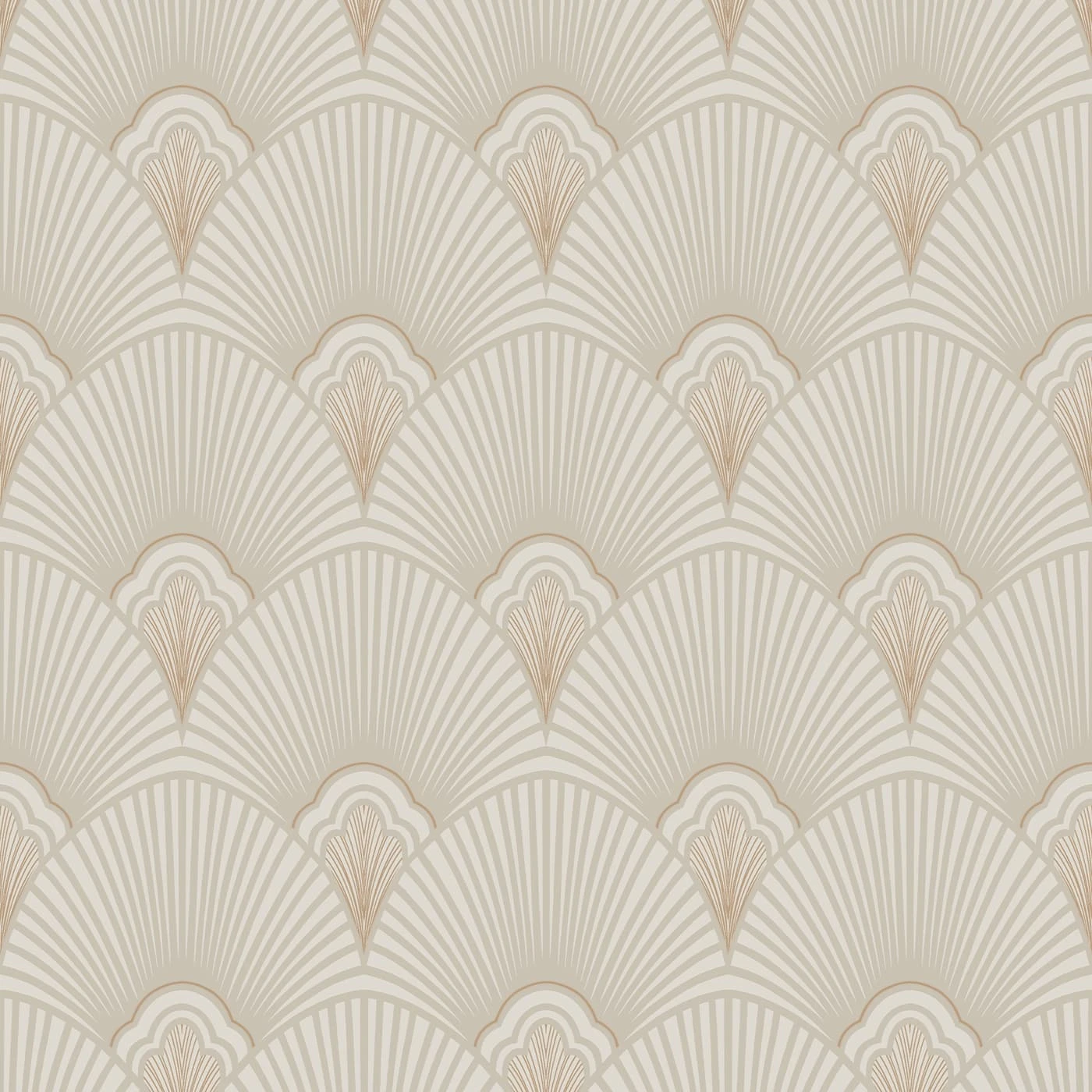 Art Deco Neutral Wallpaper
