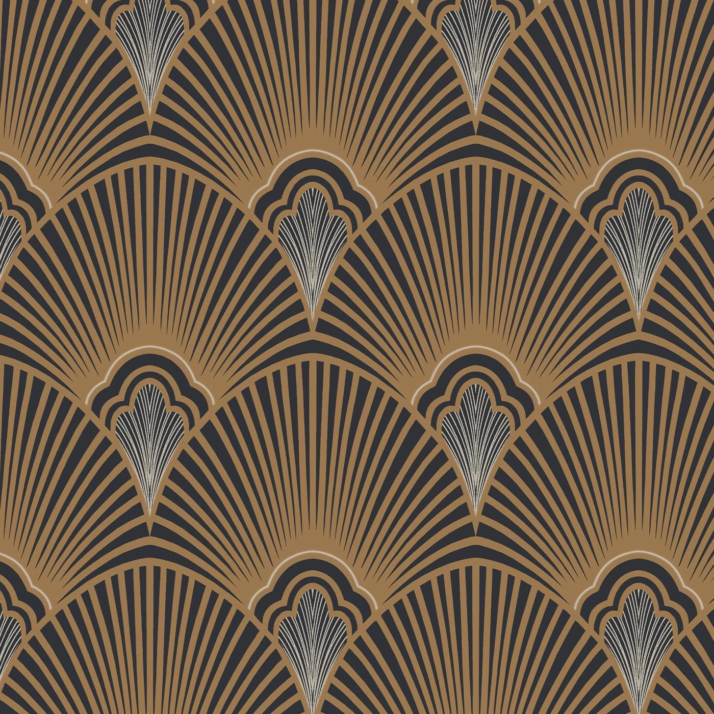 Art Deco Black Wallpaper
