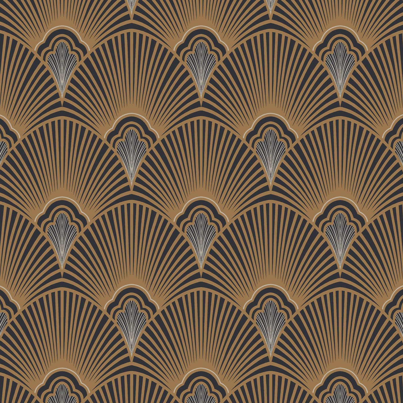 Art Deco Black Wallpaper