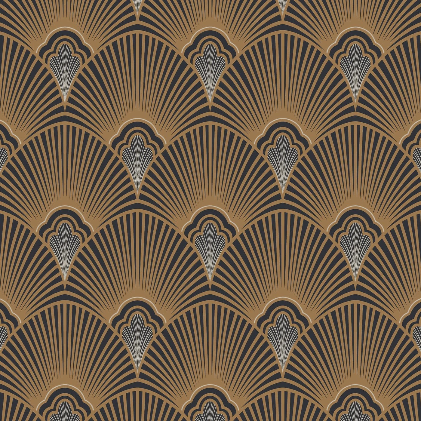 Art Deco Black Wallpaper