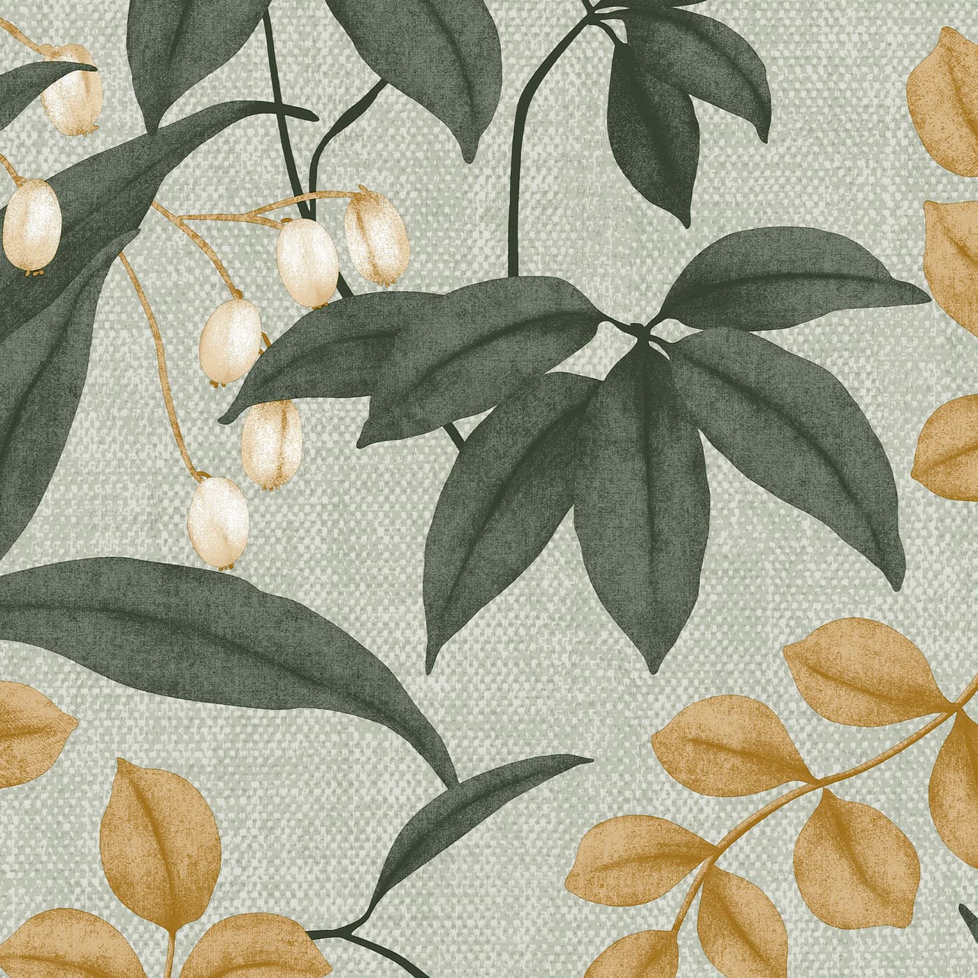 Persephone Green Wallpaper