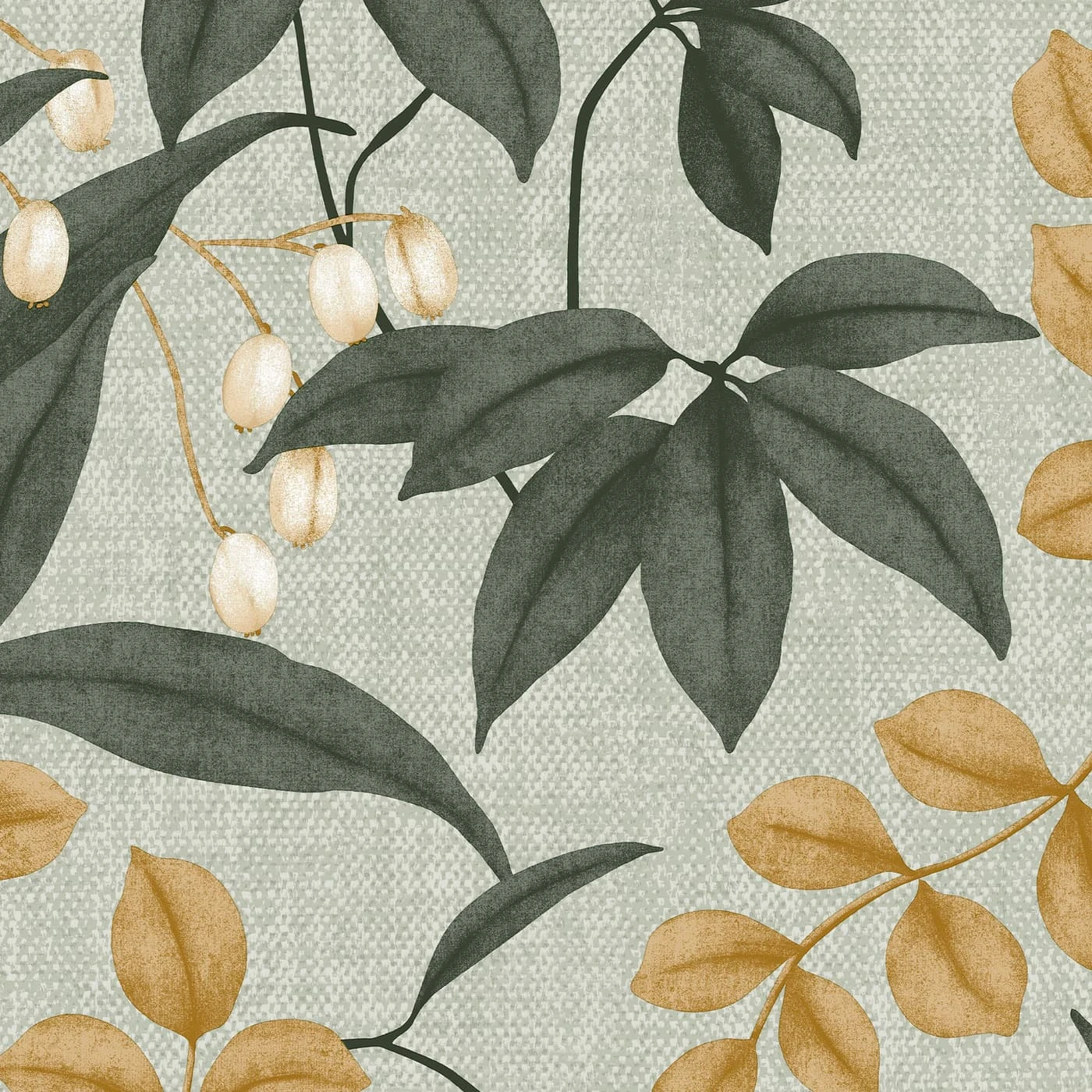 Persephone Green Wallpaper