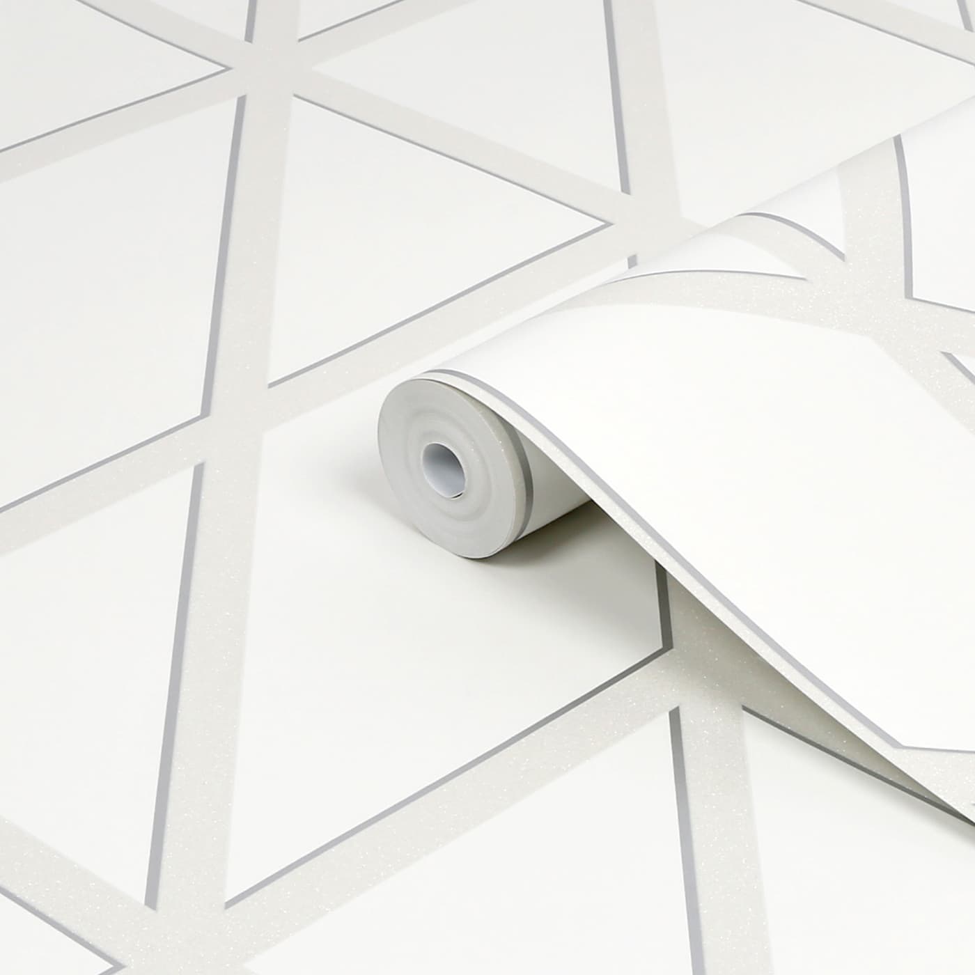 Geo Panel White Wallpaper