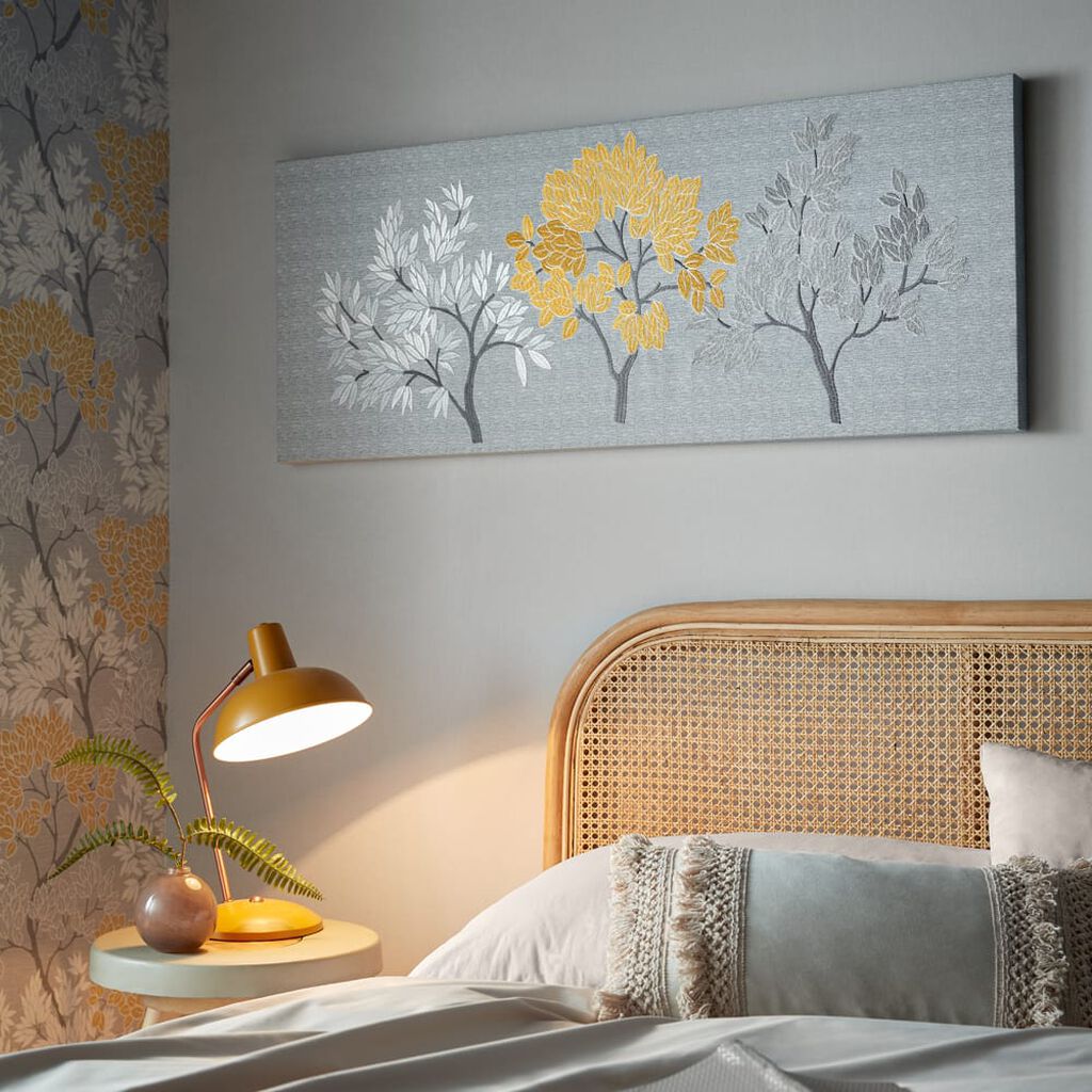 tranquil trees fabric canvas
