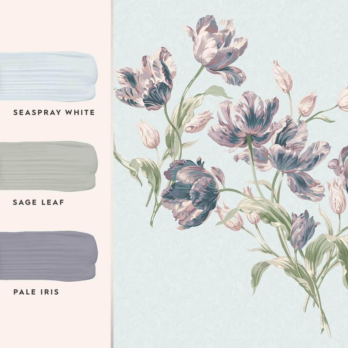 Laura Ashley Gosford Seaspray White Bespoke Mural