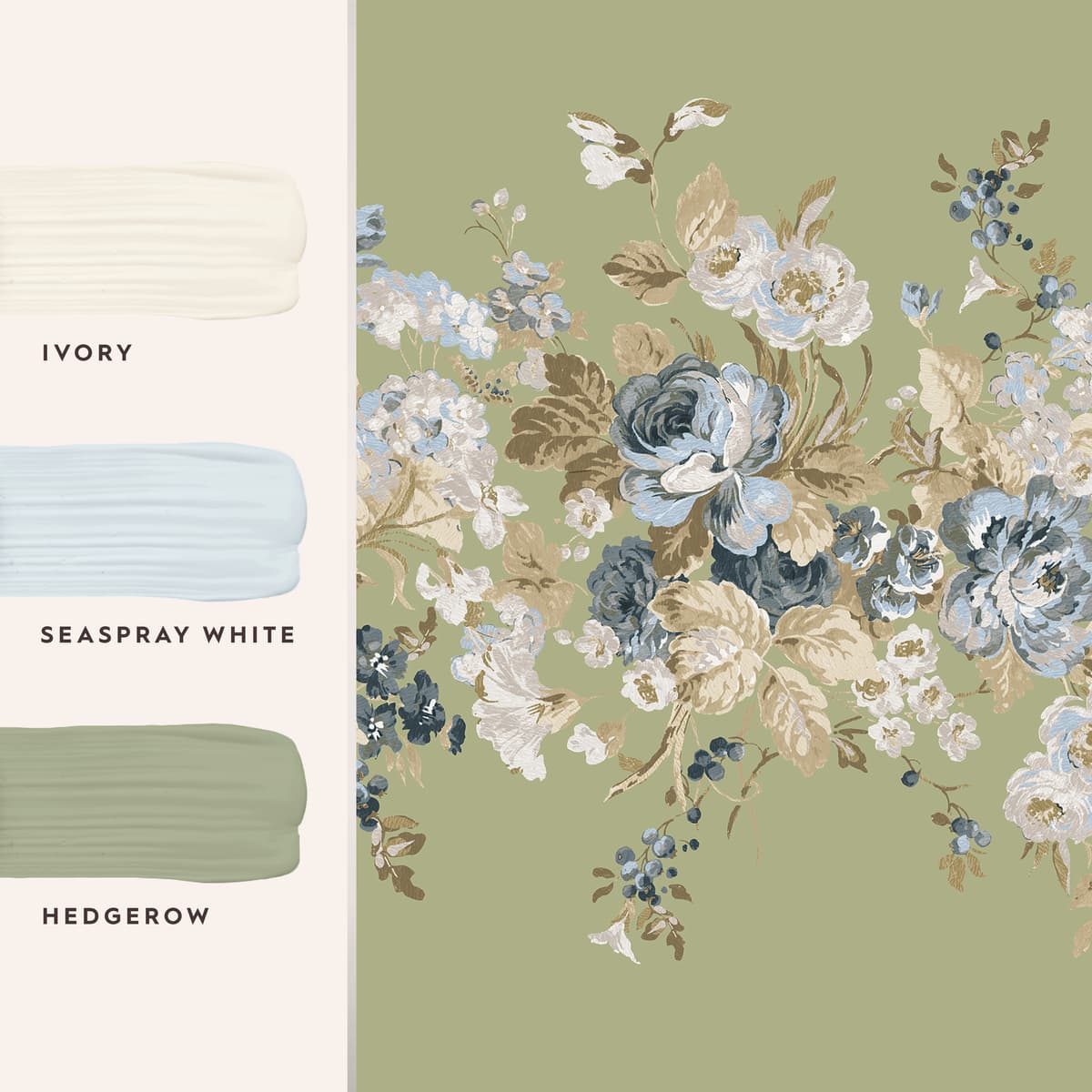 Laura Ashley Rosemore Hedgerow Bespoke Mural