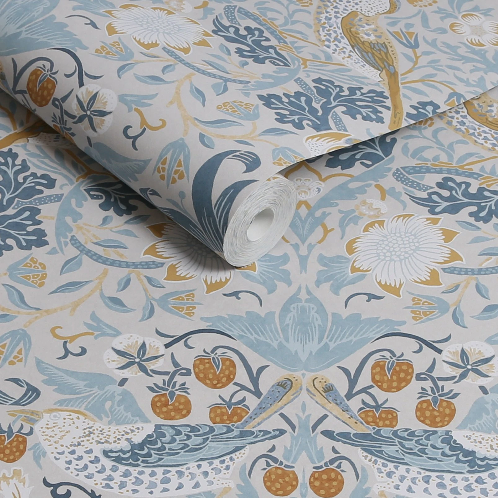 Strawberry Thief Soft Blue Wallpaper - 124232_ROLLSHOT_STRAWBERRY THIEF SOFT BLUE.jpg