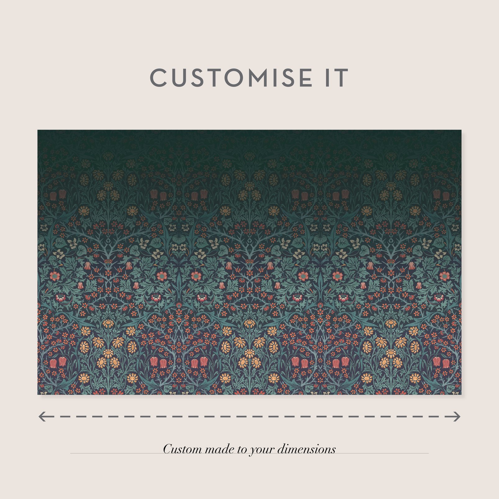 Blackthorn Navy Bespoke Mural