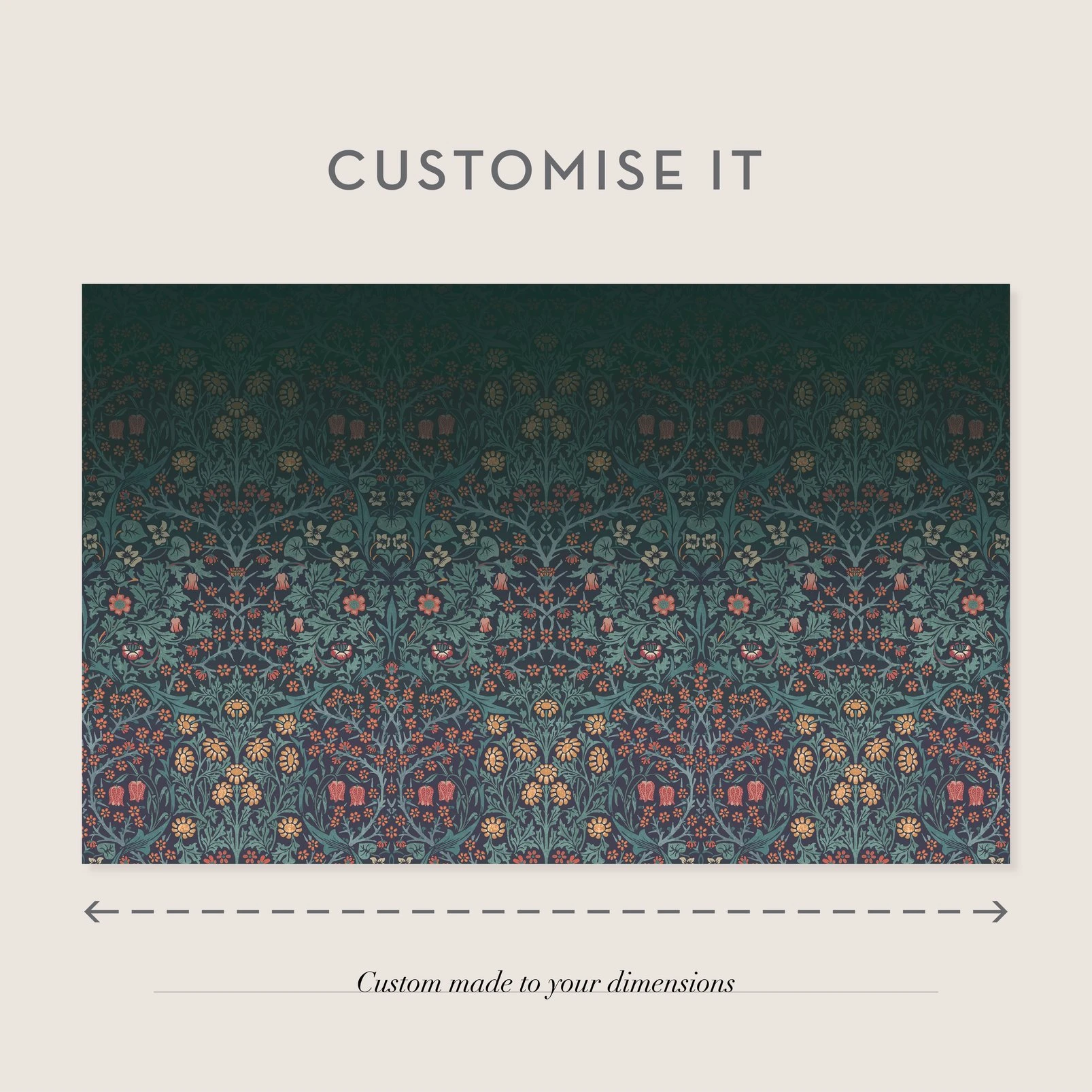 Blackthorn Navy Bespoke Mural