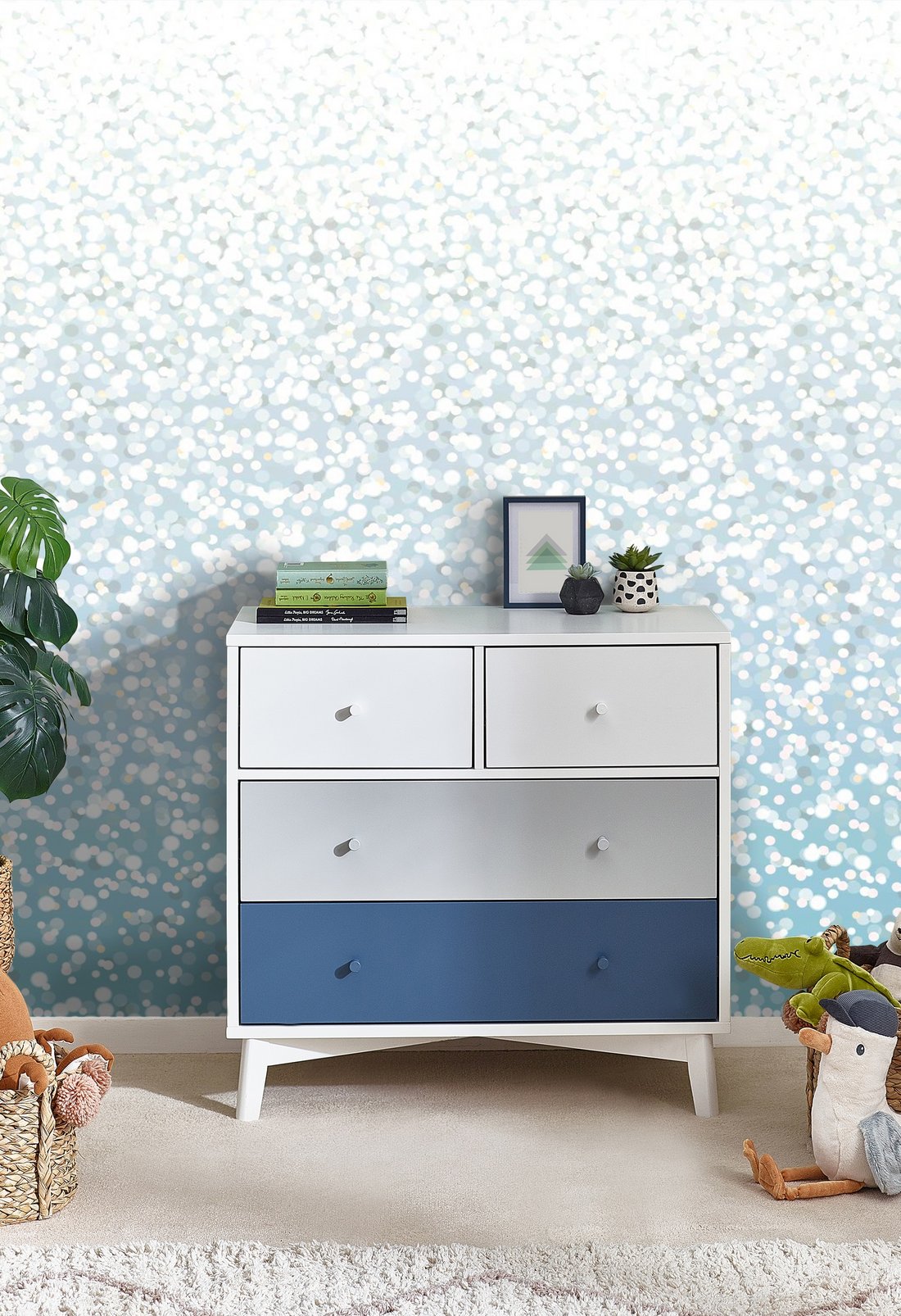Ombre Spot Mural Ocean