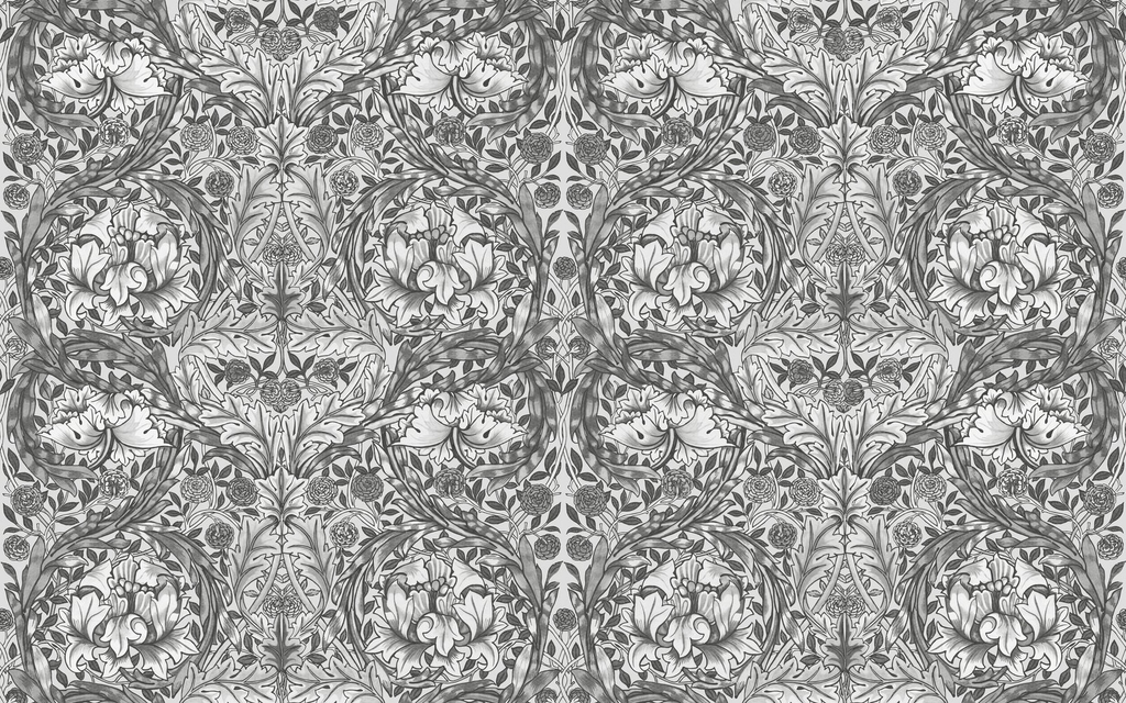 African Marigold Grey Bespoke Mural