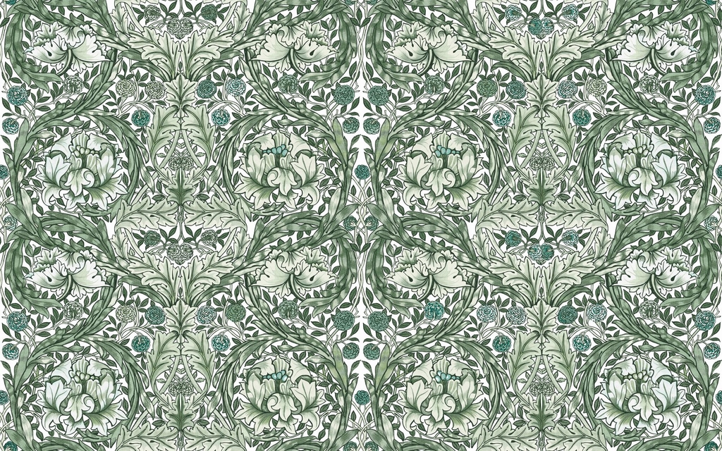 African Marigold Green Bespoke Mural