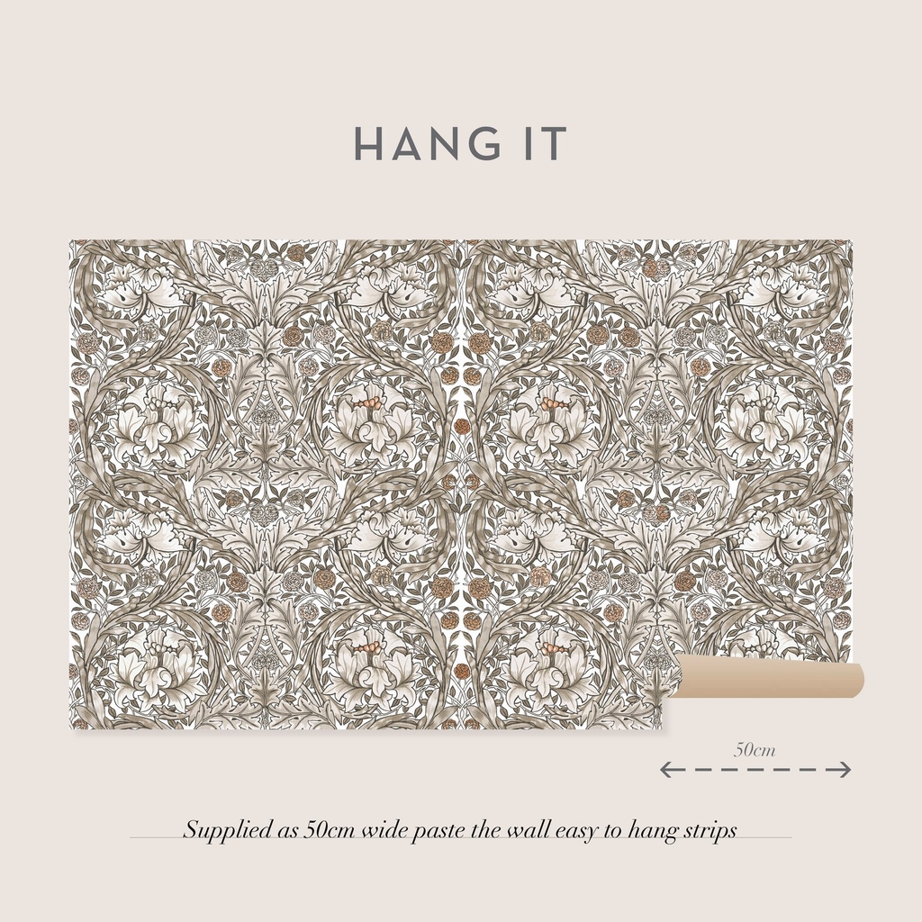 African Marigold Neutral Bespoke Mural