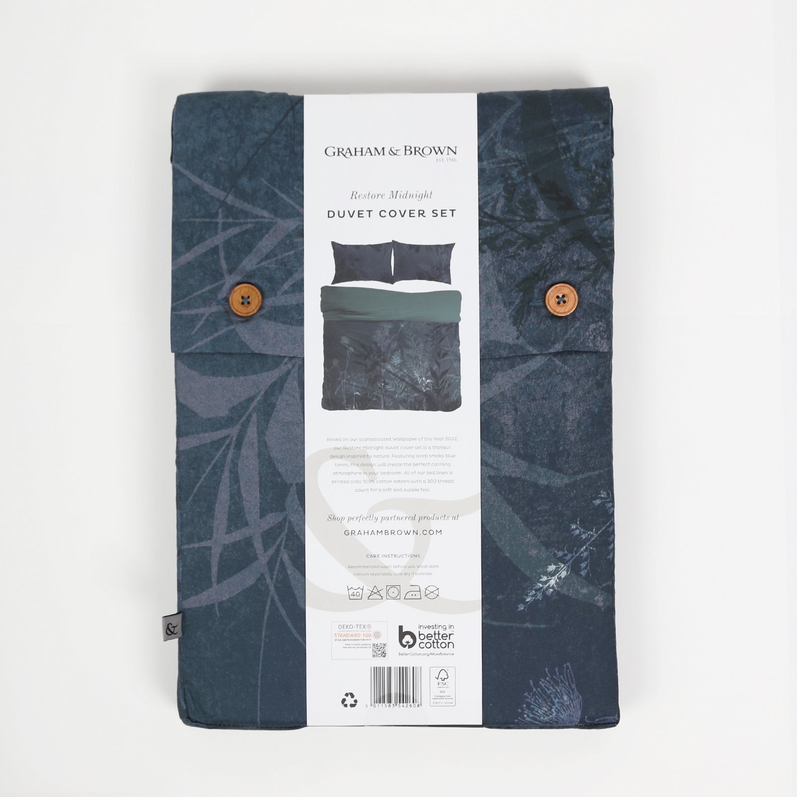 Restore Midnight Duvet Cover Set