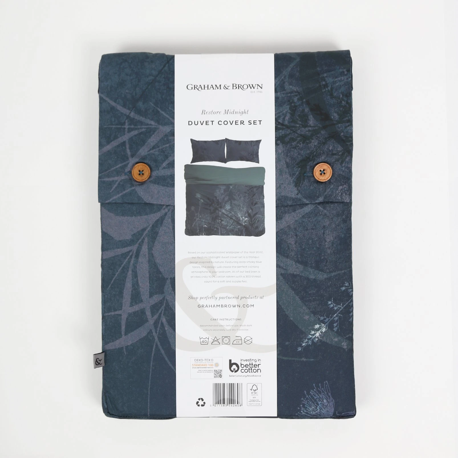 Restore Midnight Duvet Cover Set