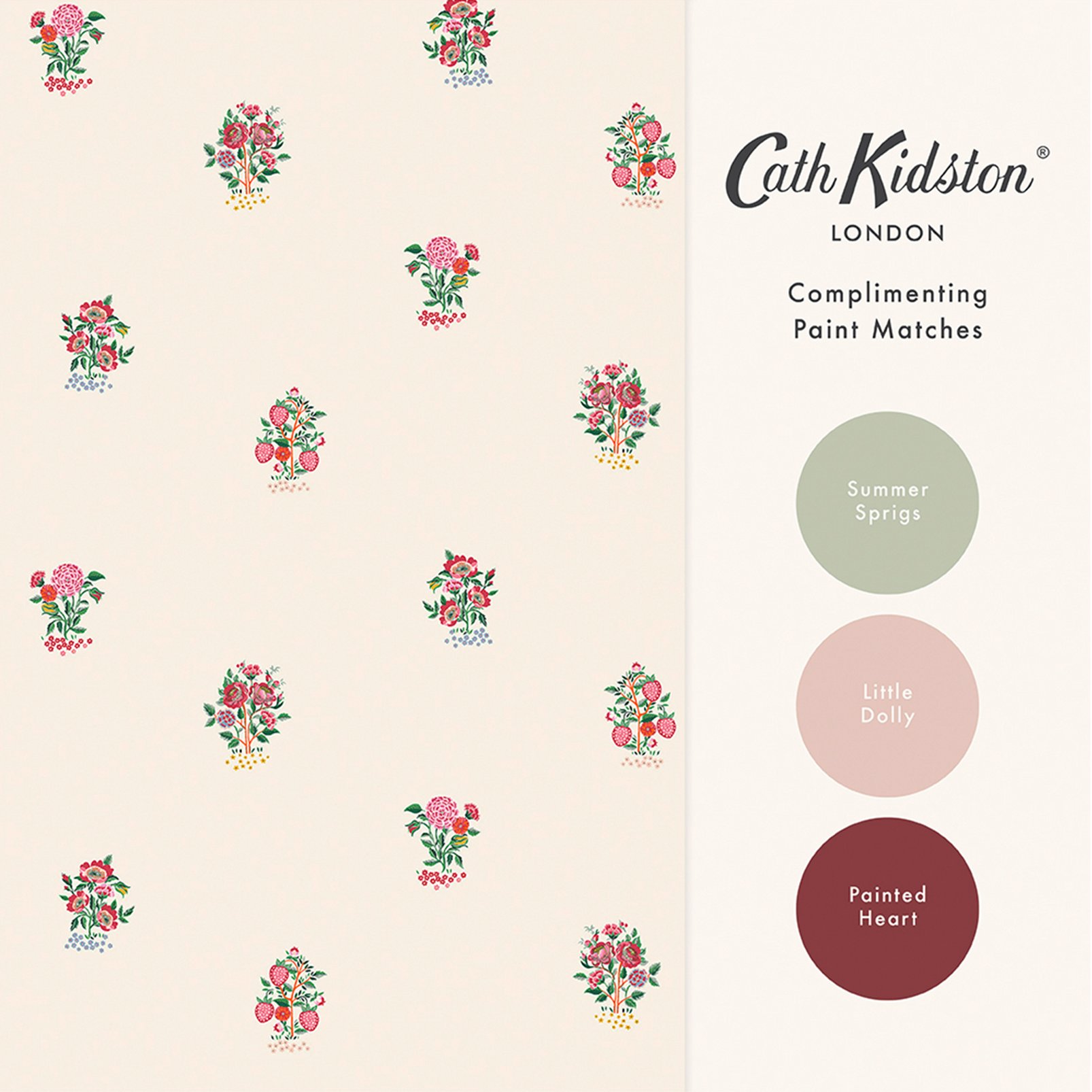 Cath Kidston Kingdom Posey Rose Wallpaper