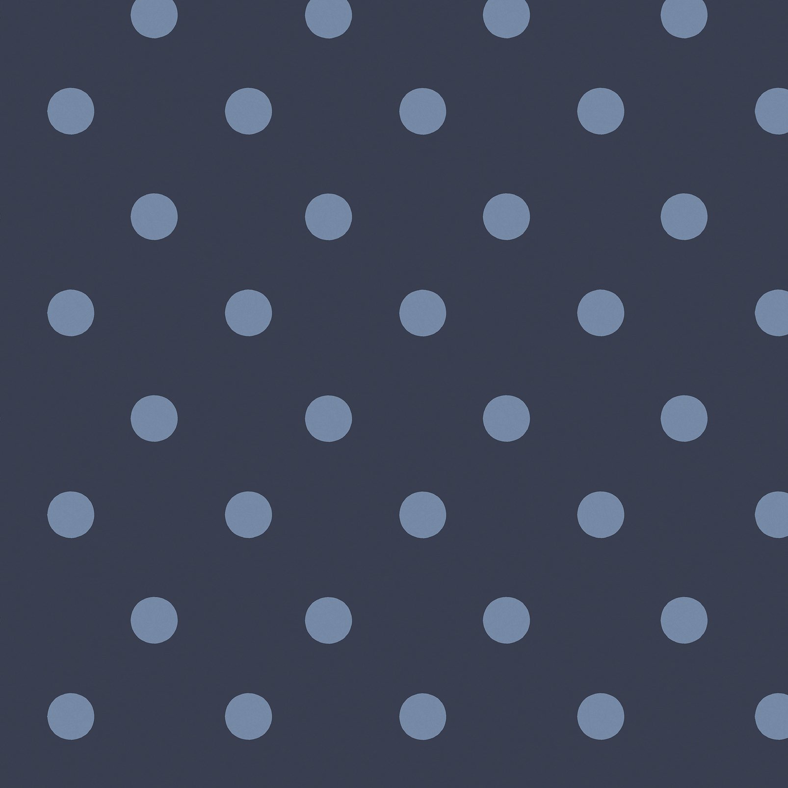 Cath Kidston Button Spot Navy Wallpaper
