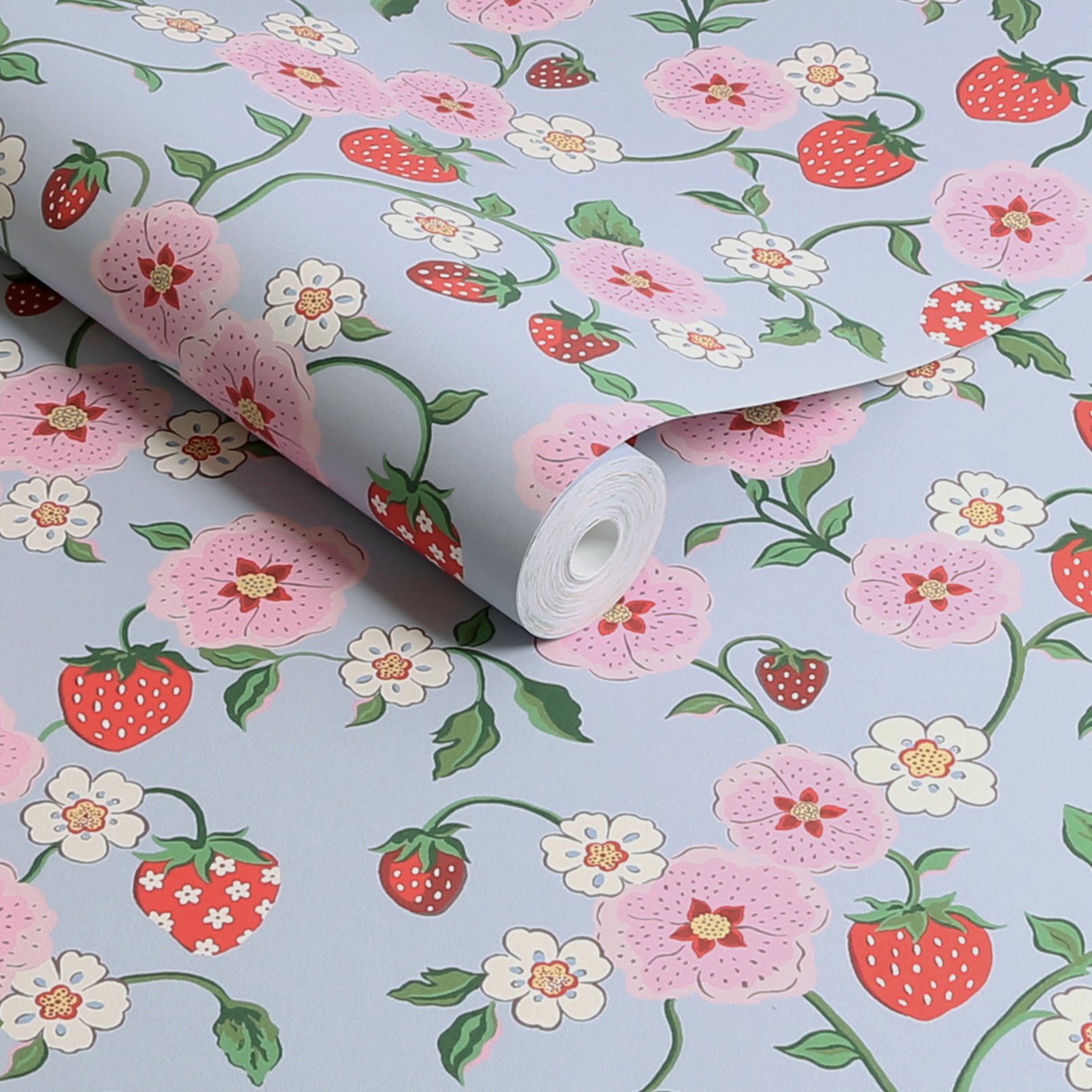 Cath Kidston Strawberry Summer Wallpaper