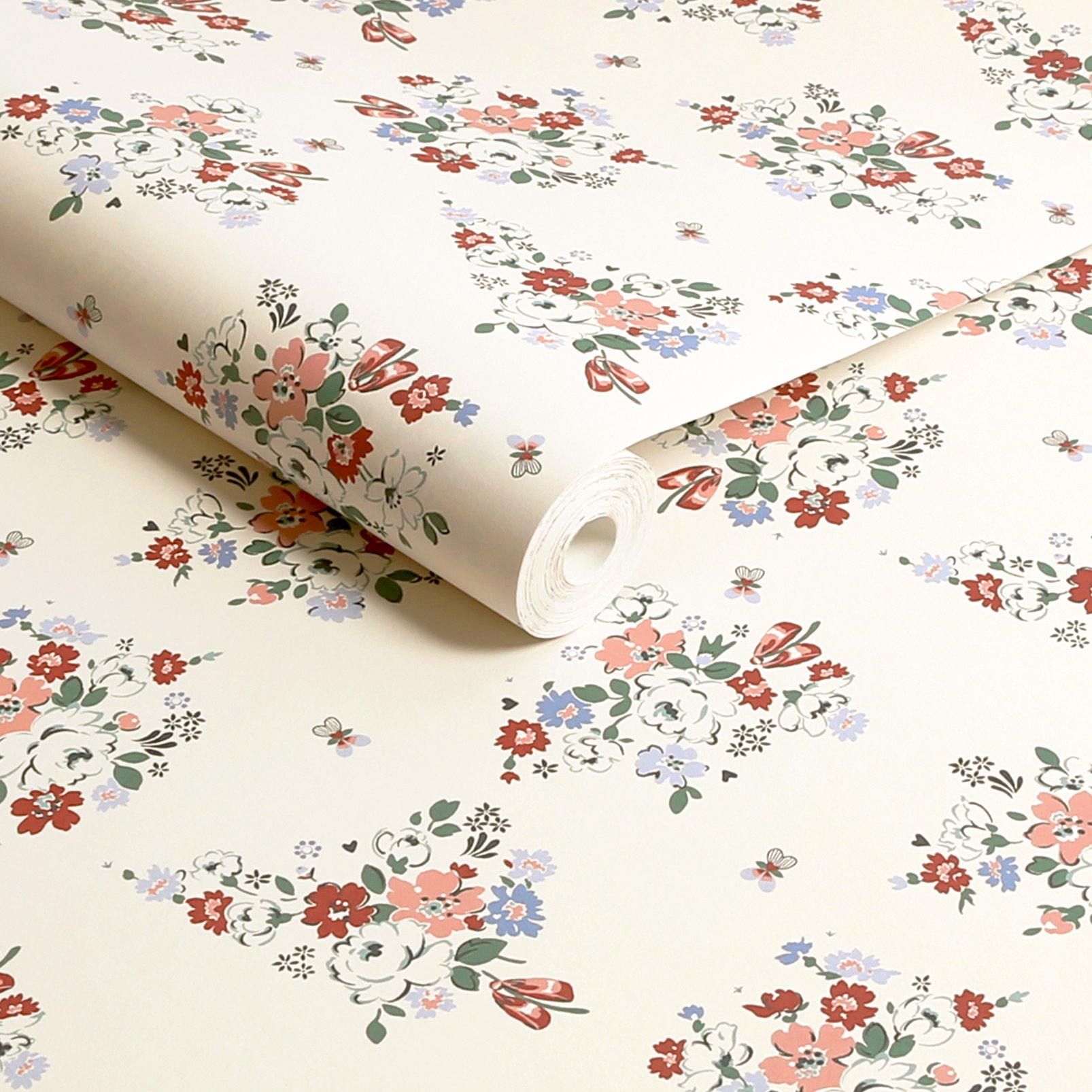 Cath Kidston Clifton Floral Cream Wallpaper